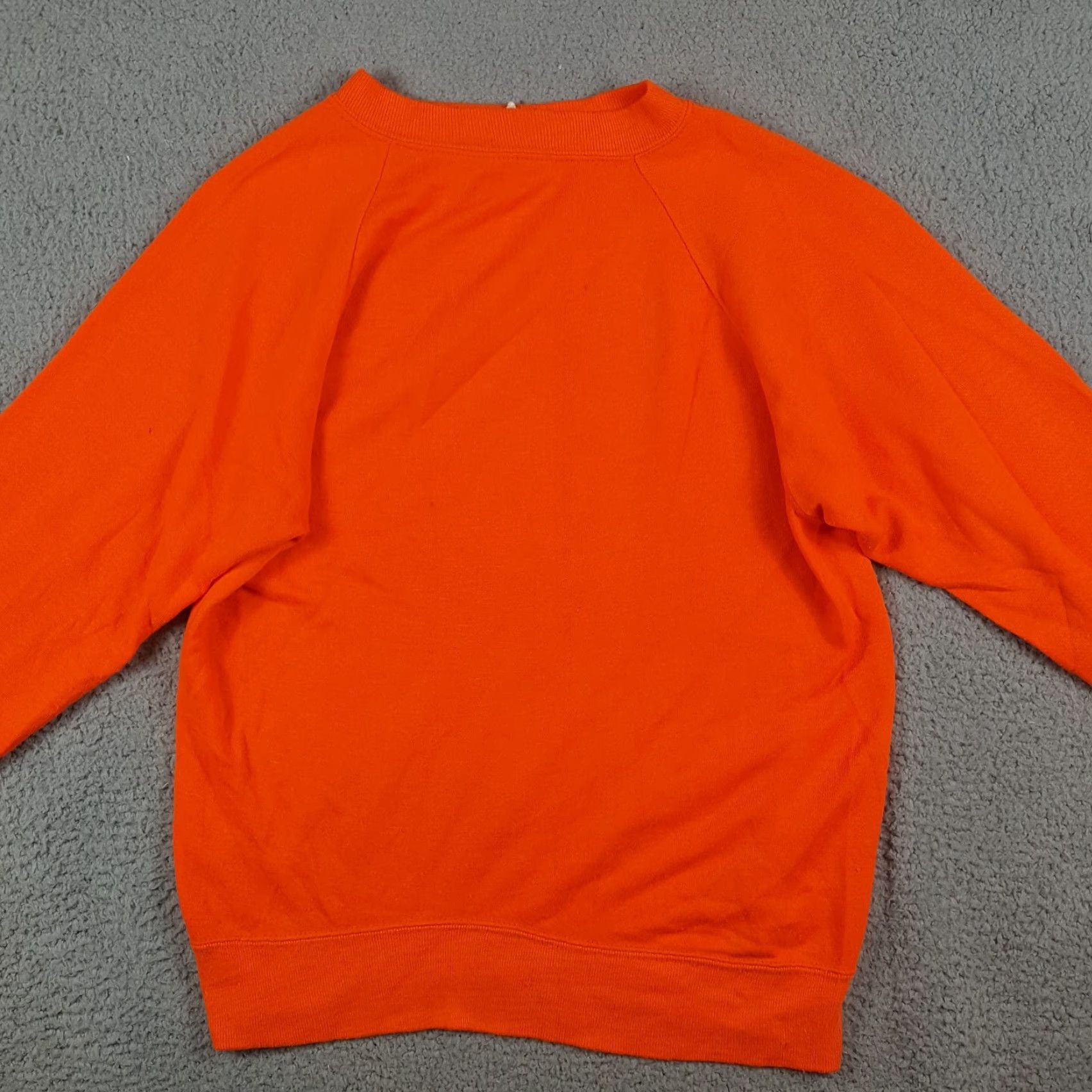 Vintage VINTAGE Sportswear Sweatshirt Raglan 80s 90s Grunge Orange Fleece Pullover Crewneck Size M Mens Size US M / EU 48-50 / 2 - 2 Thumbnail