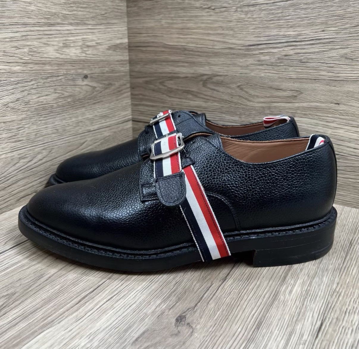 Thom Browne Thom Browne Black Lace-up Leather Shoes J41 Size US 8.5 / EU 41-42 - 1 Thumbnail