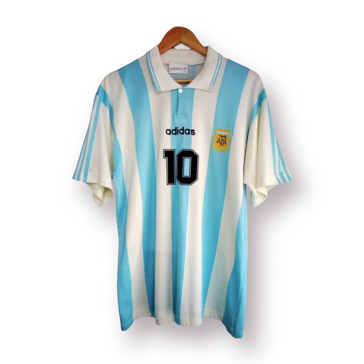 Adidas ❤️‍🔥 Private Collection Argentina 94 Home WorldCup USA Rare Size US L / EU 52-54 / 3 - 3 Thumbnail