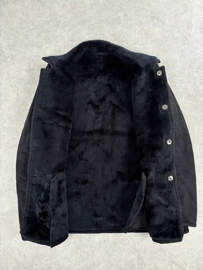 Armani Collezioni 2000s Armani Collezioni Black Faux Fur Coat Size US M / EU 48-50 / 2 - 7 Thumbnail