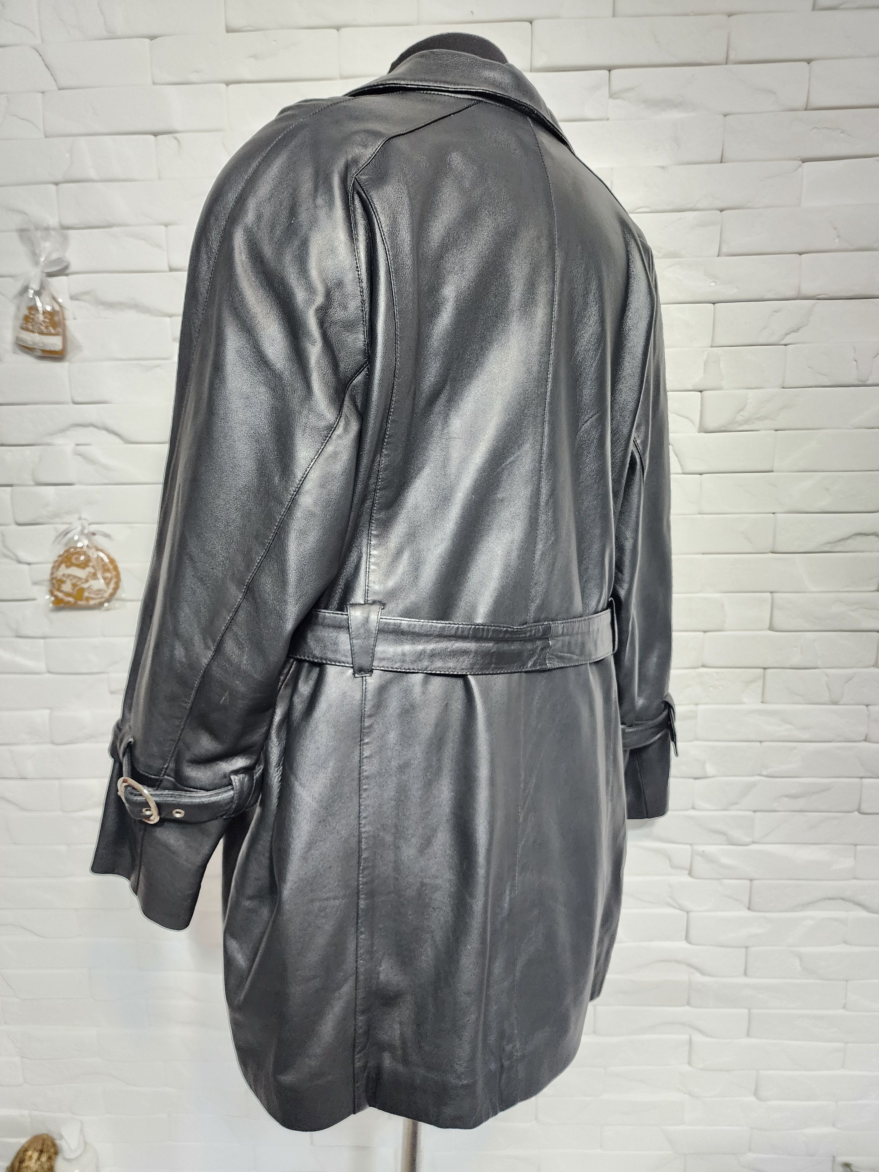 Other Elegant Black Genuine Leather Women's Jacket: Size XXL / US 16-18 / IT 52-54 - 6 Thumbnail