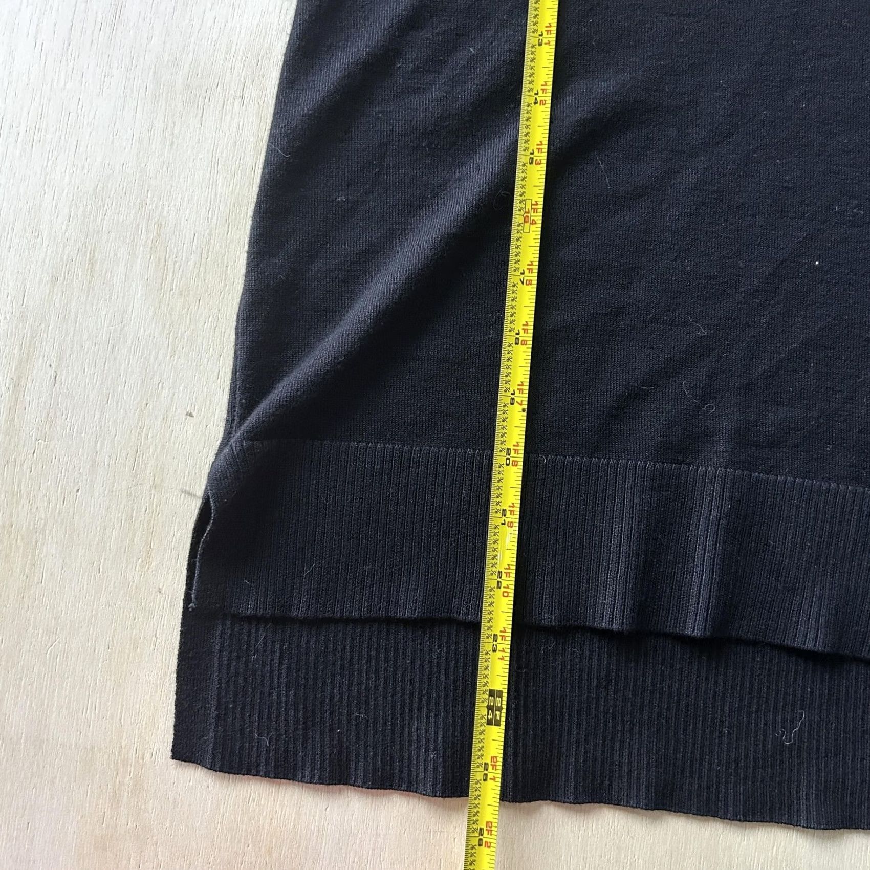 Vintage Cable & Gauge Sweater Womens Large Black Turtleneck Zip Cuff Knit Pullover Size L / US 10 / IT 46 - 4 Thumbnail