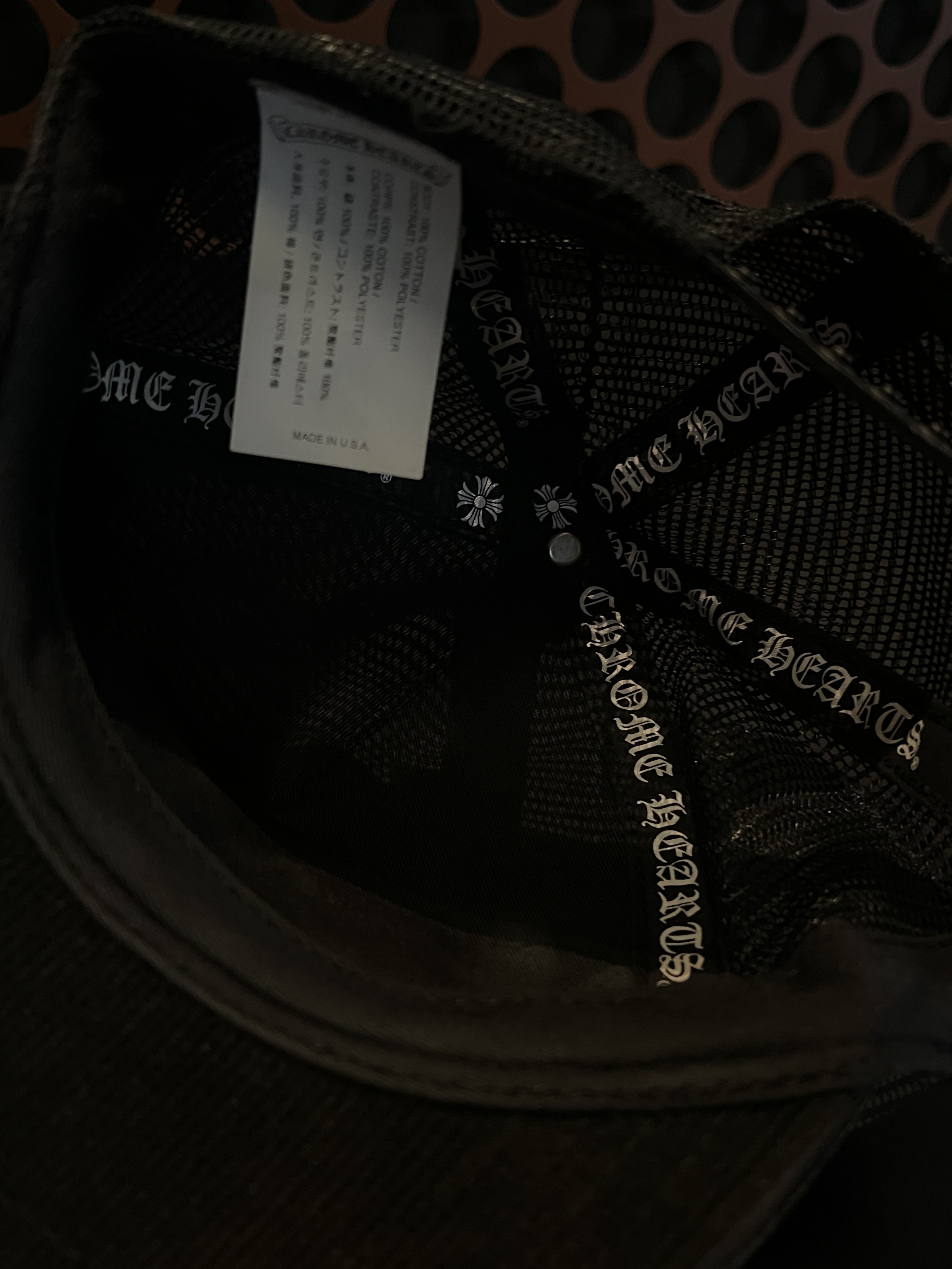 Chrome Hearts CHROME HEARTS CH Corduroy Black/Yellow Trucker Hat Size ONE SIZE - 17 Thumbnail