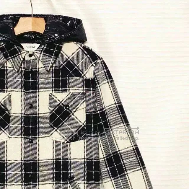 Celine Celine Classic Plaid Wool Hooded Jacket Men. Size US M / EU 48-50 / 2 - 3 Thumbnail