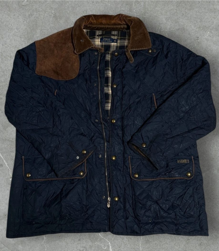 Polo Ralph Lauren Vintage Polo Ralph Lauren Quilted Hunting Jacket 90s Size US XXL / EU 58 / 5 - 3 Thumbnail