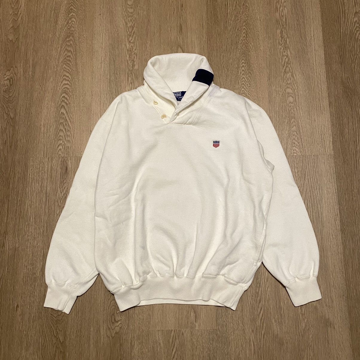 Polo Ralph Lauren × Vintage Vintage 90s Polo Ralph Lauren Uni Sweater Medium Size US M / EU 48-50 / 2 - 2 Thumbnail