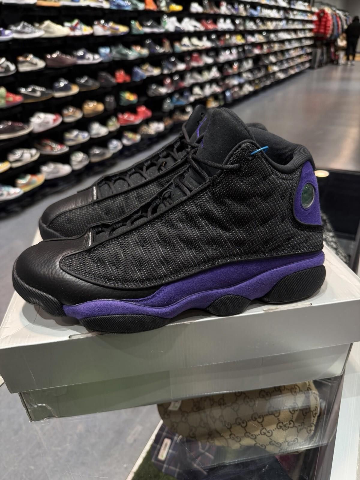 Jordan Brand Jordan Retro 13 Sneakers Black and Purple Size 13 Size US 13 / EU 46 - 1 Thumbnail