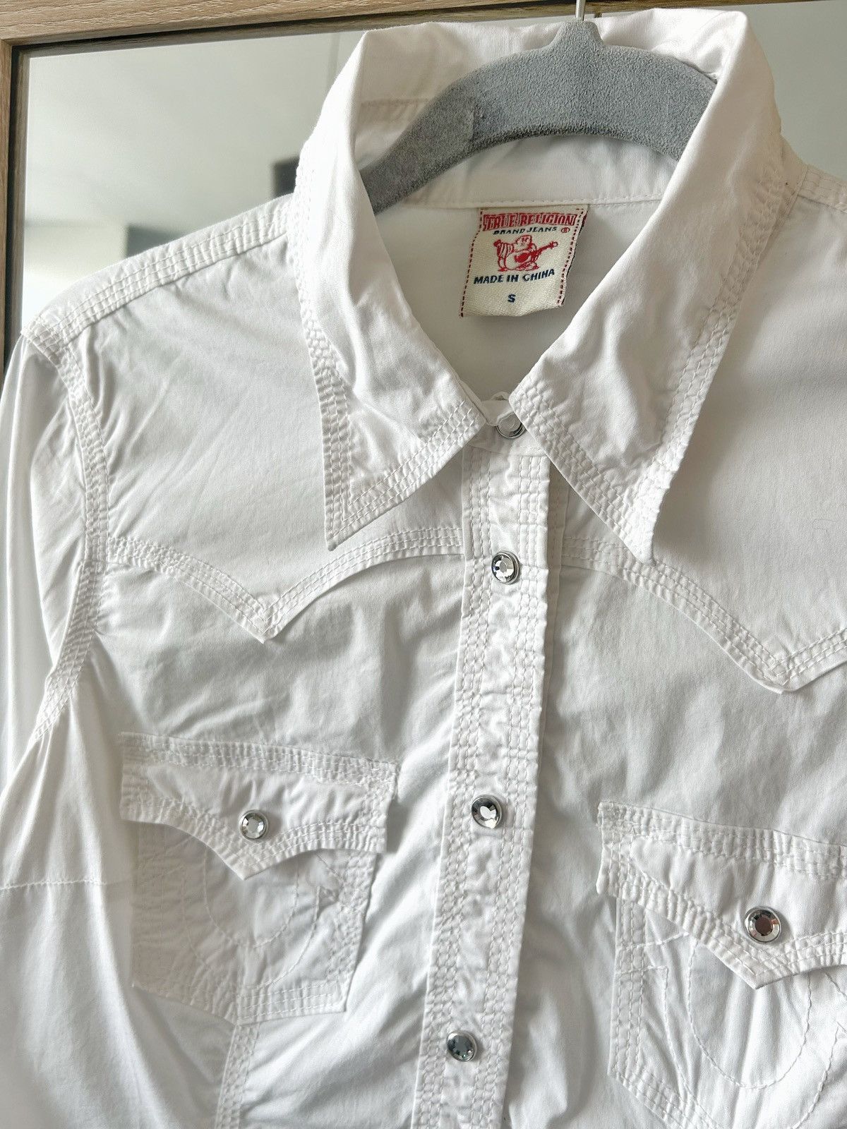Other Vintage tee shirt true religion big logo small Size S / US 4 / IT 40 - 6 Thumbnail