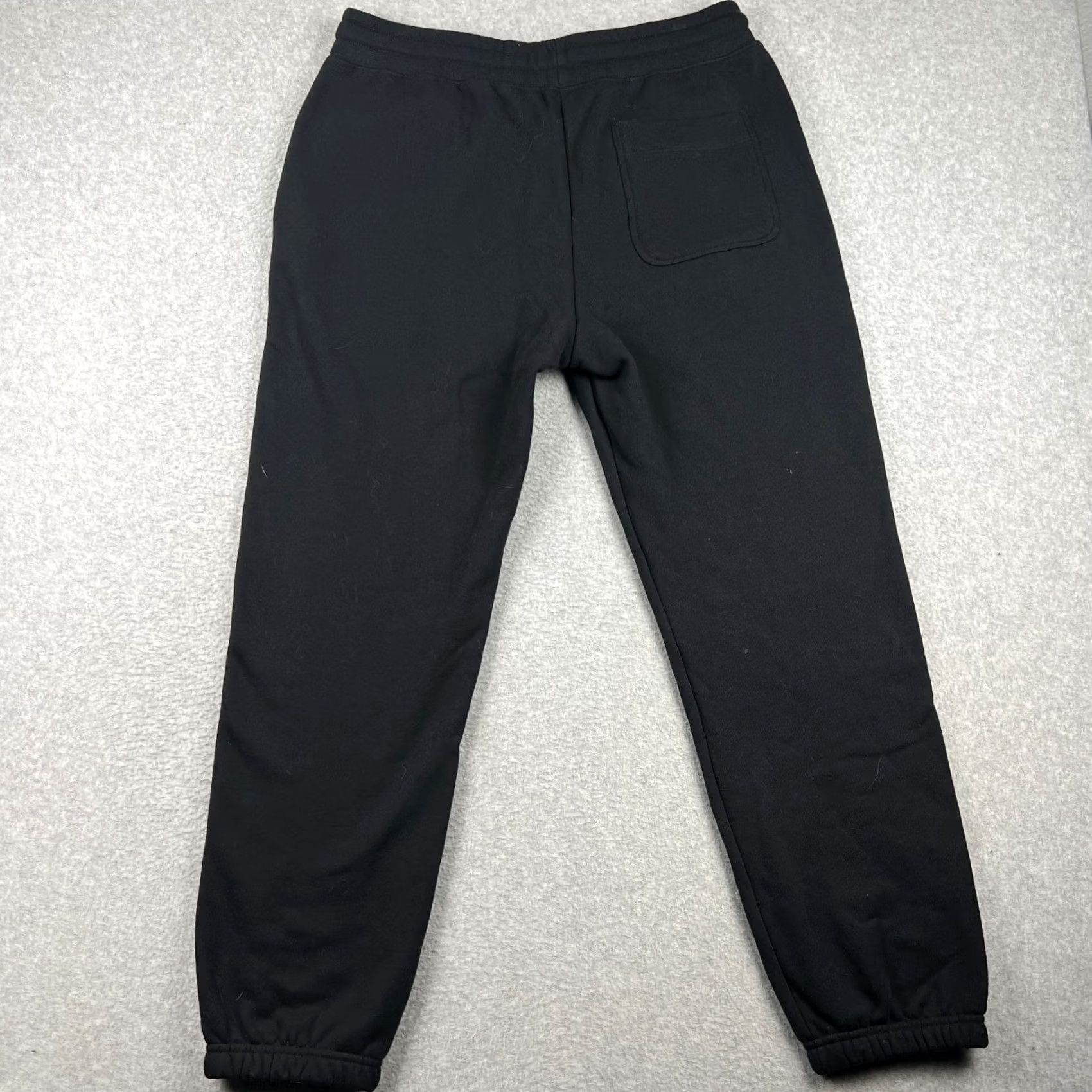 Vintage American Giant Joggers Sweatpants USA Made Large Men Black Drawstring Size US 33 - 2 Thumbnail