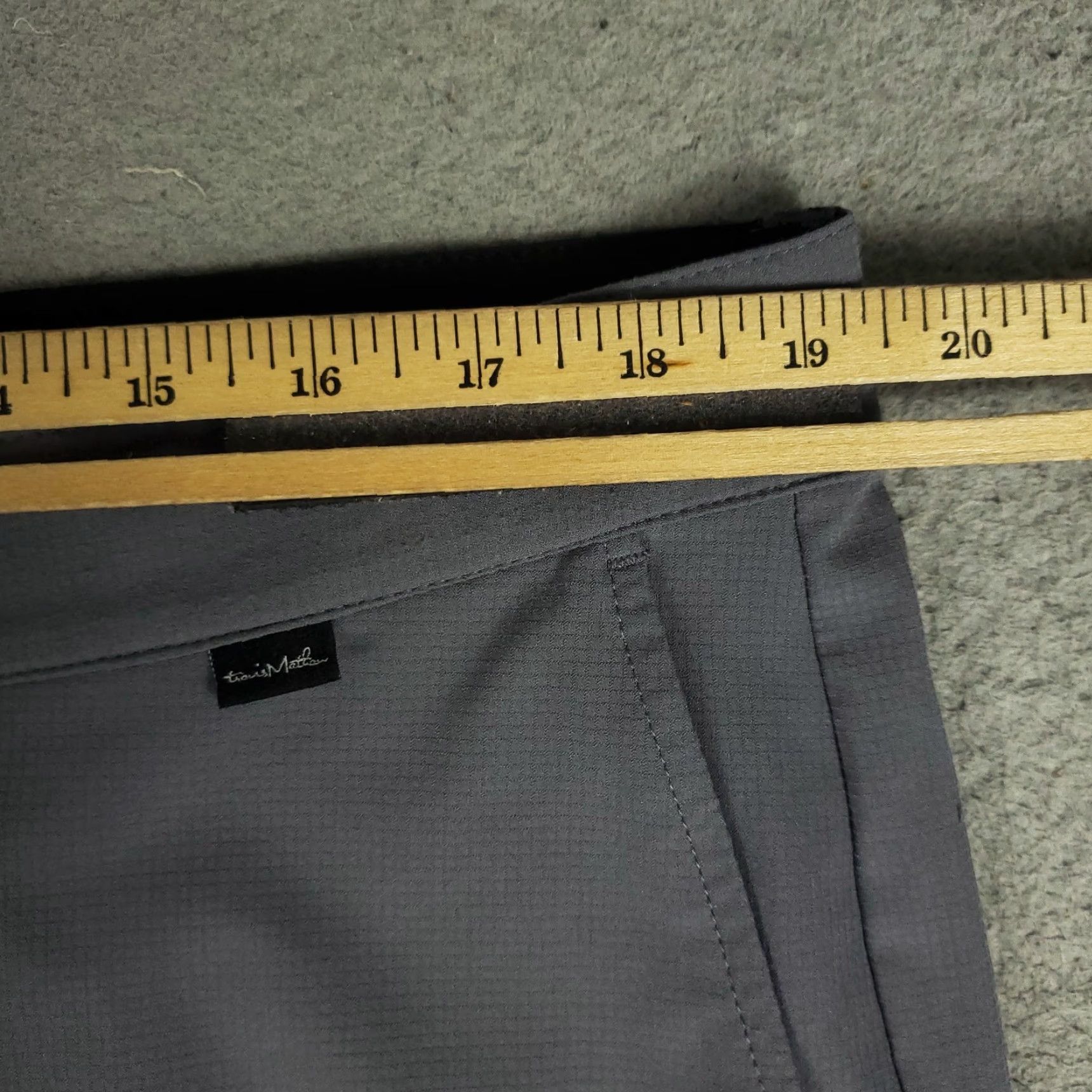 TravisMathew Travis Mathew Pants Mens 38x32 Gray Flat Front Chino Trousers Straight Fit Regular Size 38 Gray Men Pants Size US 38 / EU 54 - 3 Thumbnail