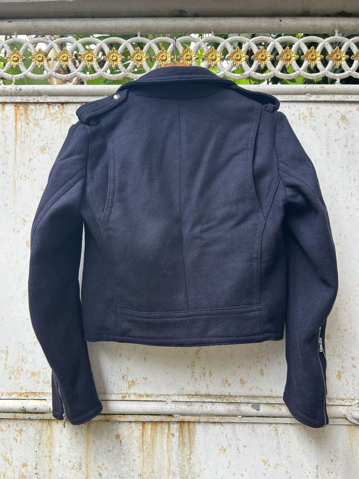 Gap Gap Jacket Navy wool biker jacket. Zipped Size US XXS / EU 40 - 6 Thumbnail