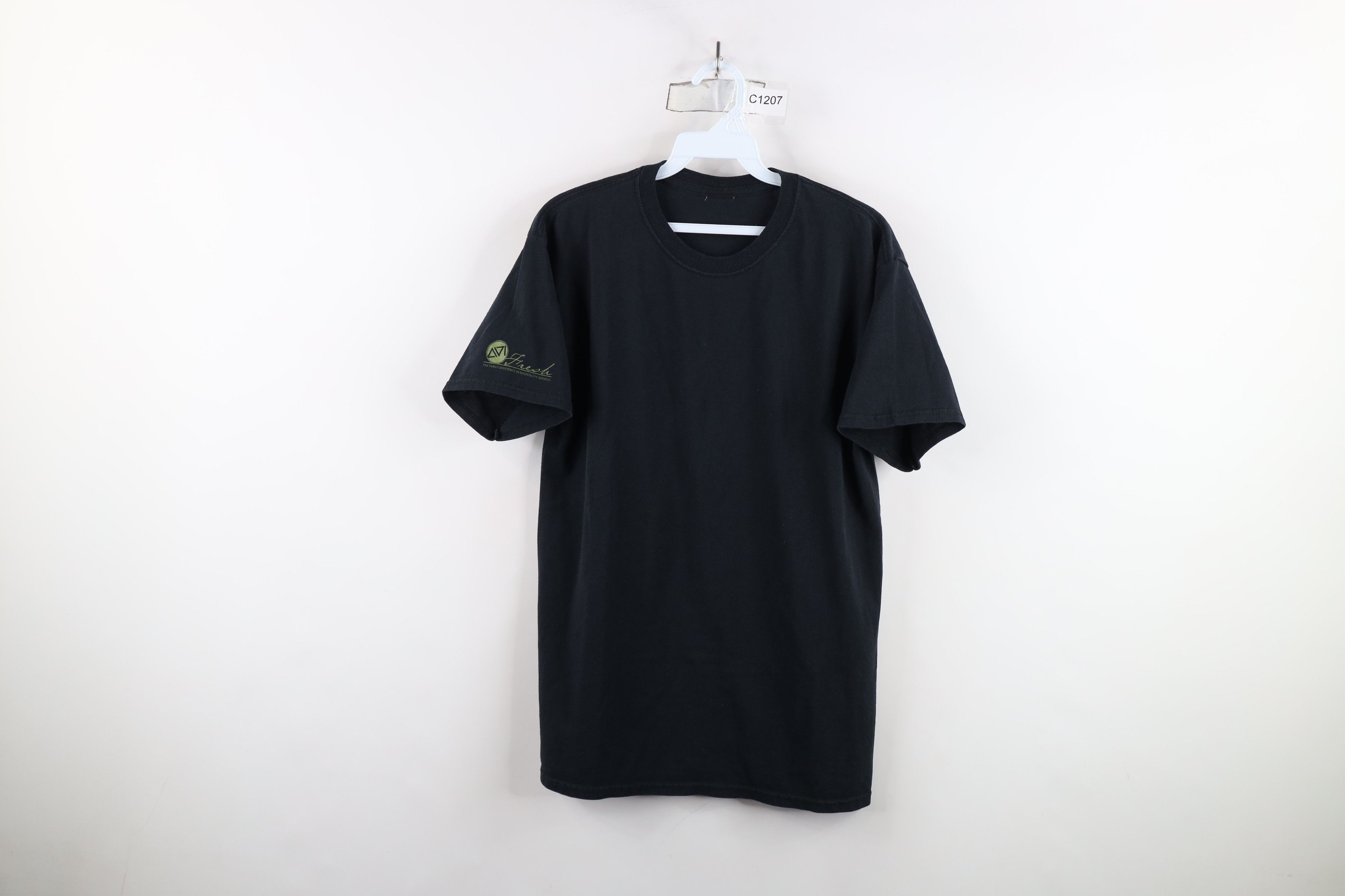 Vintage Vintage 90s Streetwear Cotton Short Sleeve T-Shirt Black Size US M / EU 48-50 / 2 - 1 Thumbnail