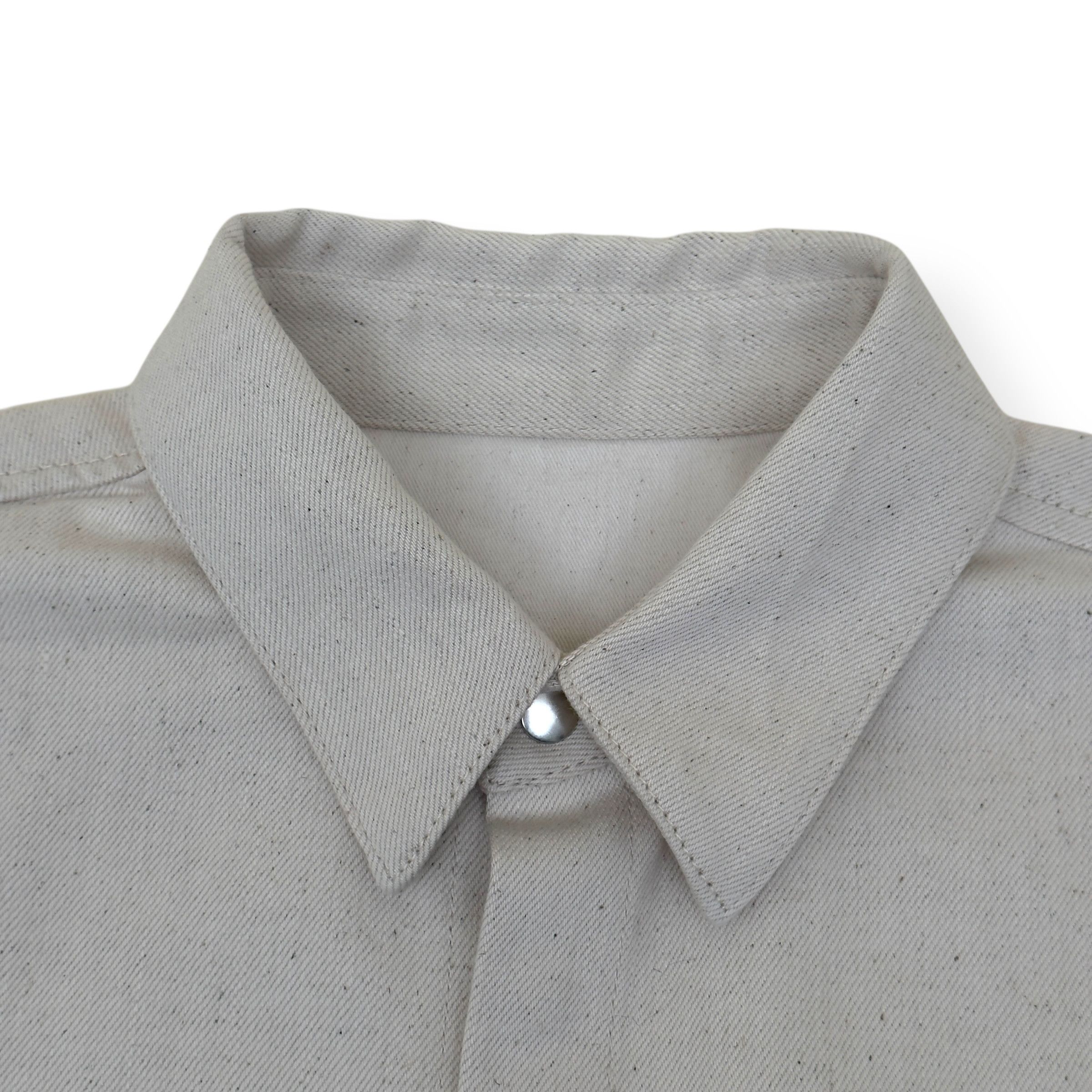 Jil Sander JIL SANDER LOGO-PATCH DENIM SHIRT NATURAL L Size US L / EU 52-54 / 3 - 4 Thumbnail
