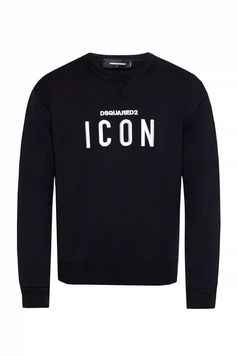 Dsquared2 DSQUARED2 Icon Logo Black Sweatshirt-yf Size US M / EU 48-50 / 2 - 1 Thumbnail