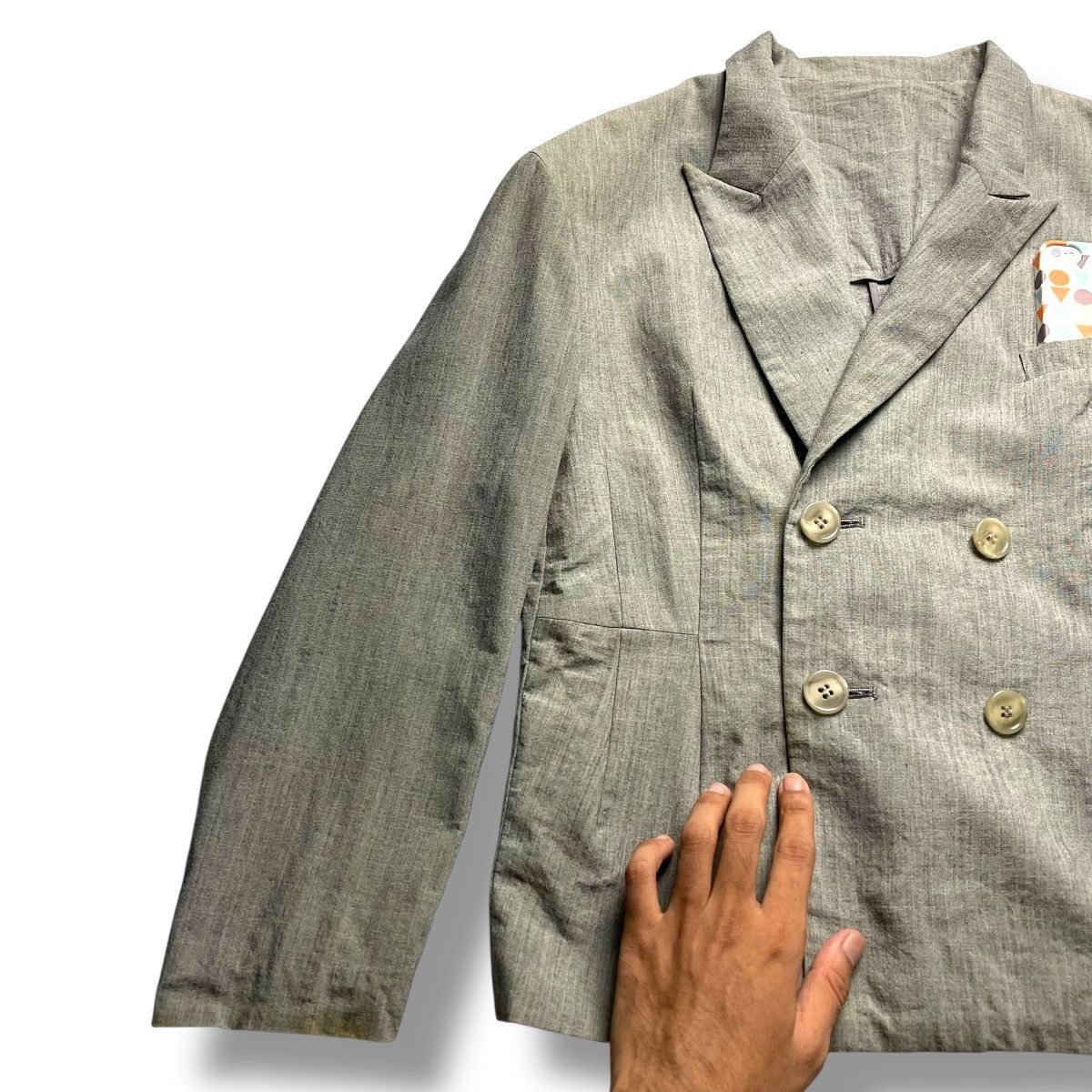 Yohji Yamamoto VINTAGE Y'S YOHJI YAMAMOTO WOOL BLAZER JACKET Size M / US 6-8 / IT 42-44 - 5 Thumbnail
