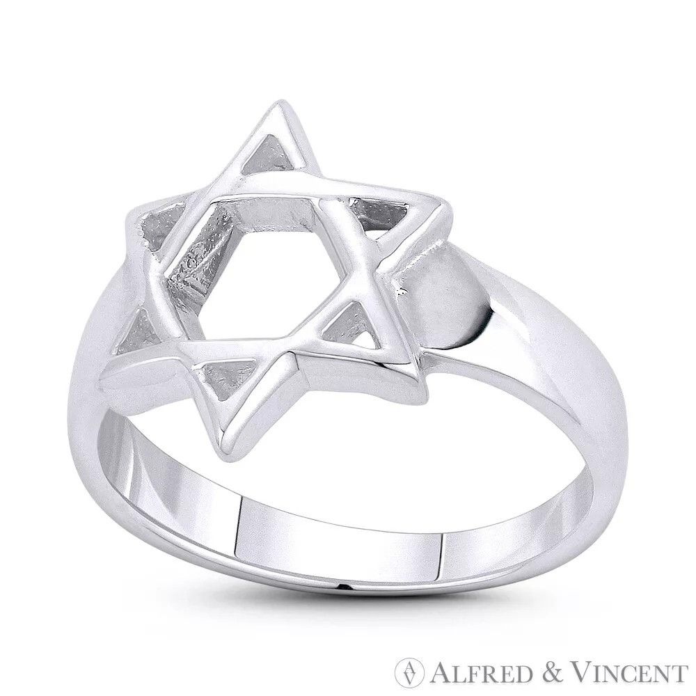 Other Star of David Jewish Emblem Religious Symbol Ring Size ONE SIZE - 1 Preview