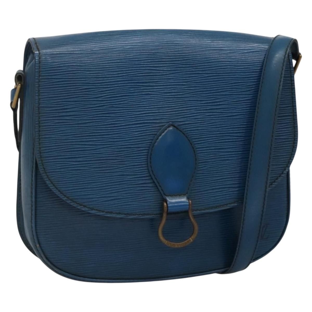 LOUIS VUITTON Epi Saint Cloud GM Shoulder Bag Toledo Blue