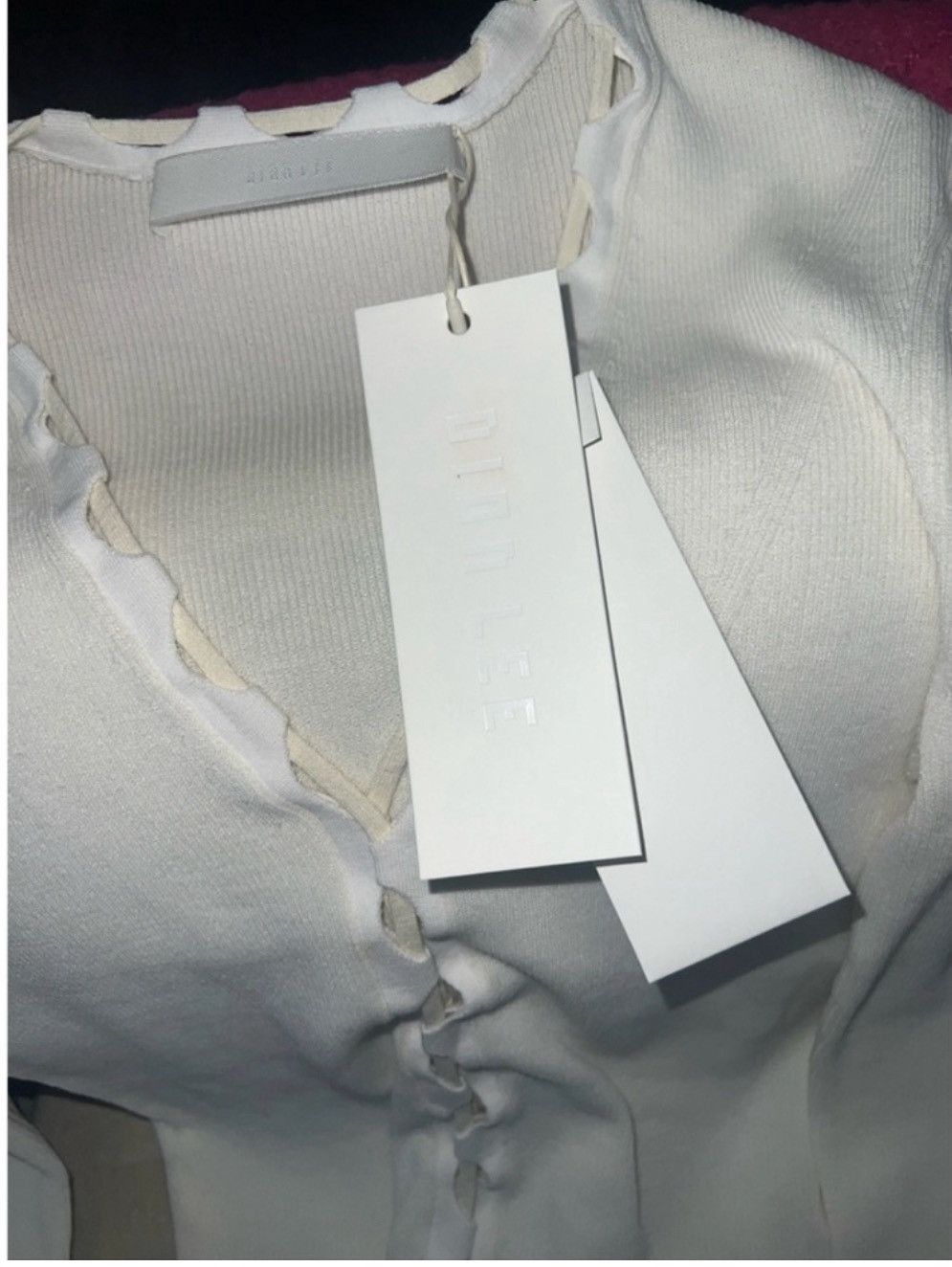 Dion Lee Dion Lee Bichrome ribbed lace-up cardigan, XS Size XS / US 0-2 / IT 36-38 - 6 Thumbnail