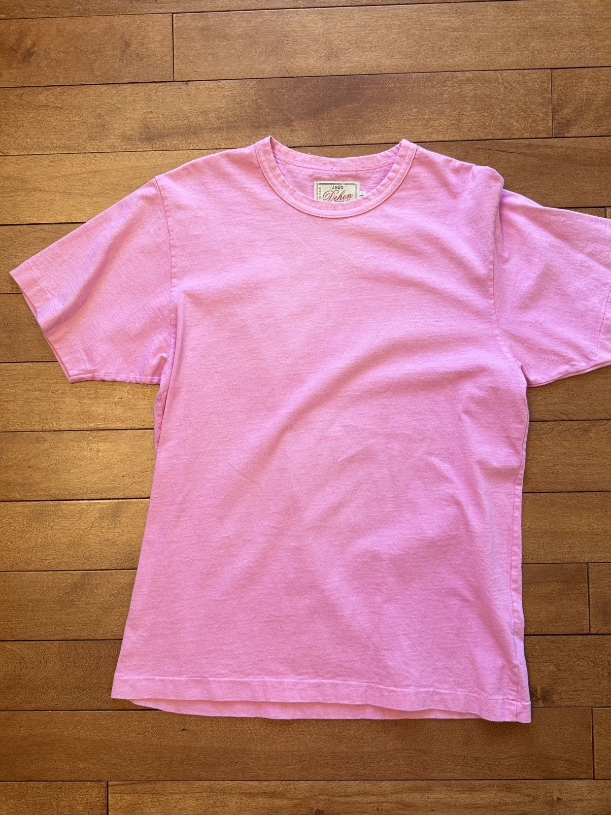 Dehen 1920 Dehen Tshirt Dyed Pink Size US M / EU 48-50 / 2 - 1 Thumbnail
