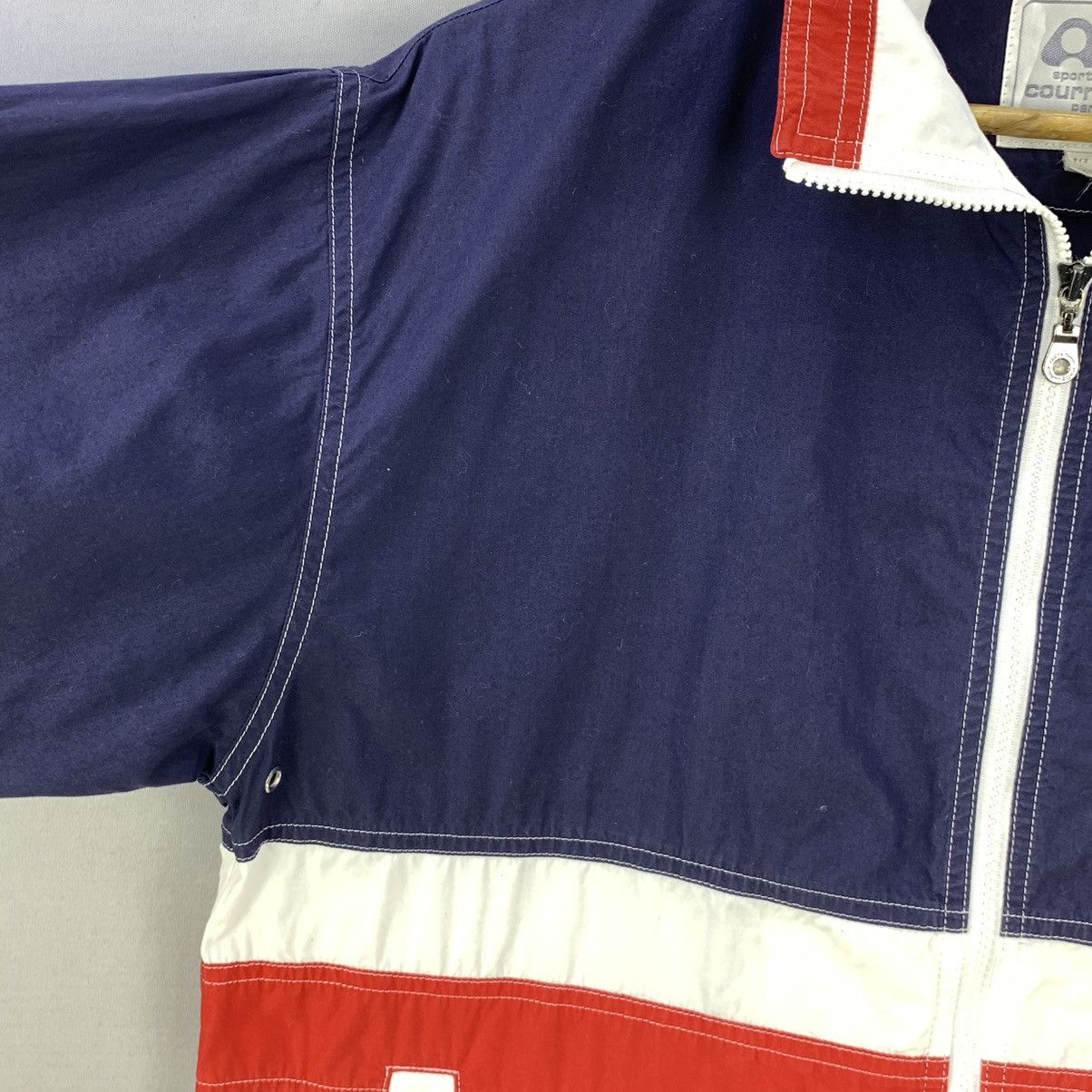 Courreges Vintage Courreges Paris USA Flag Colour Zipper Jacket Size US XL / EU 56 / 4 - 7 Thumbnail