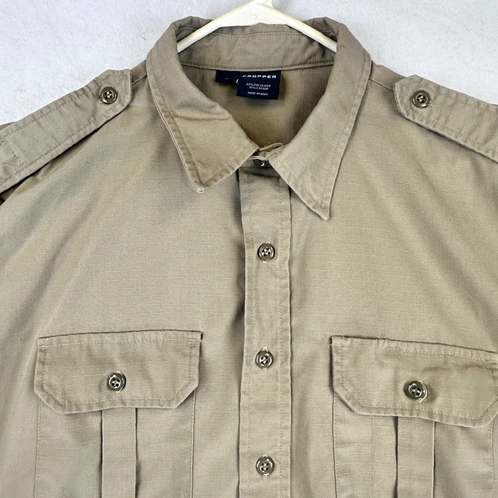 Propper Propper Tactical Shirt Mens XL Short Sleeve Button Up Military Uniform Pockets Size US XL / EU 56 / 4 - 3 Thumbnail