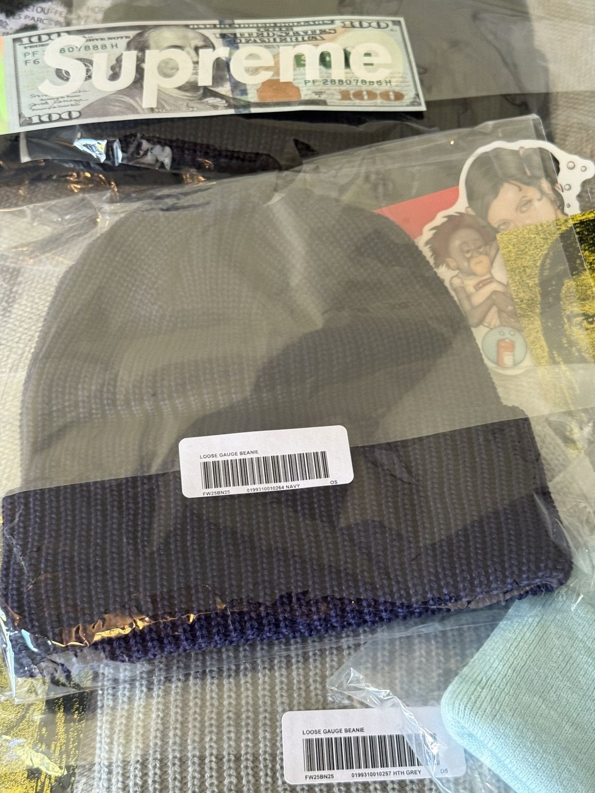 Supreme Supreme Gauge Beanie navy Size ONE SIZE - 2 Thumbnail