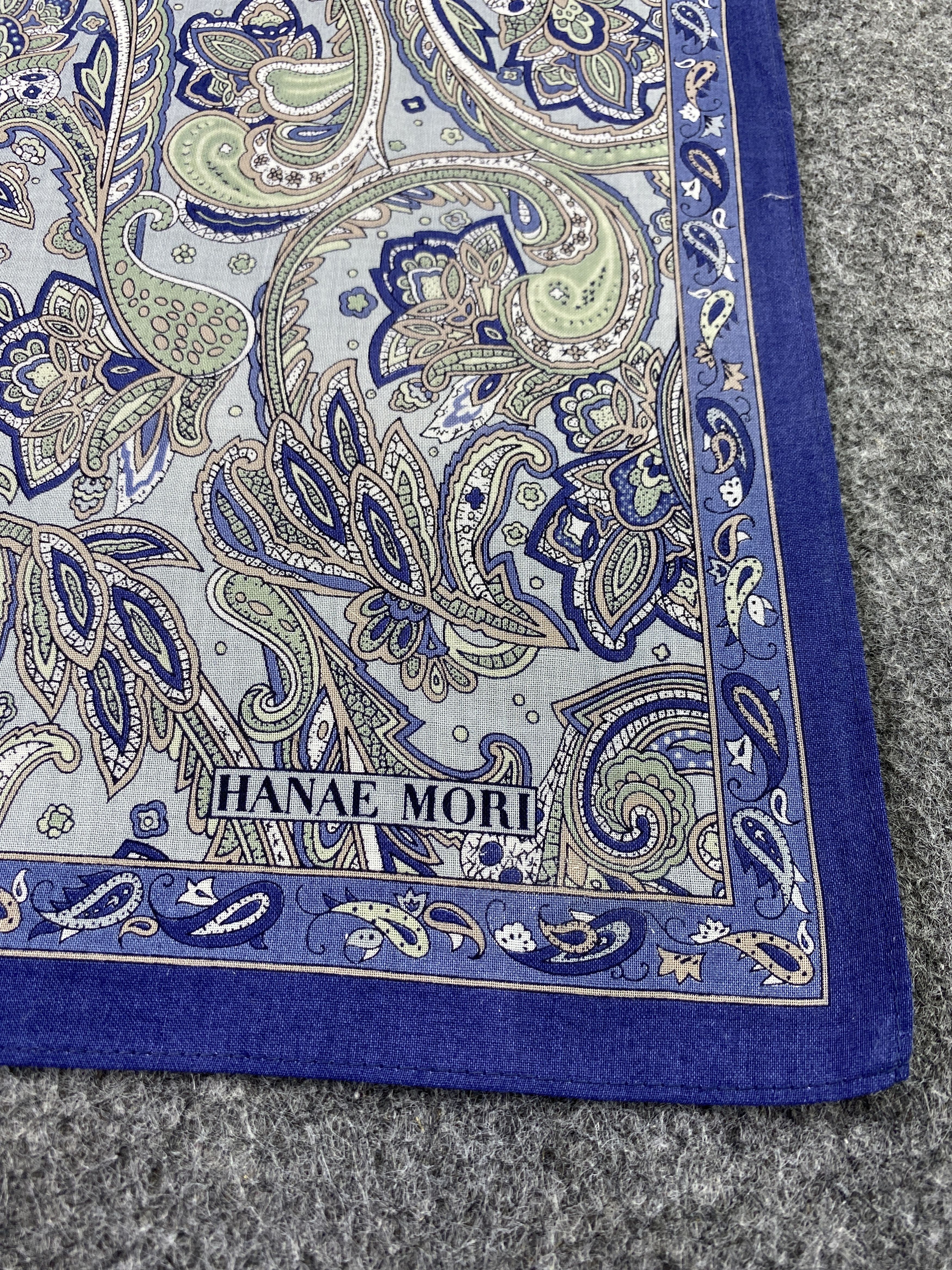 Hanae Mori × Vintage Hanae Mori Paislee Handkerchief / Bandana / Neckerchief-B212 Size ONE SIZE - 5 Thumbnail