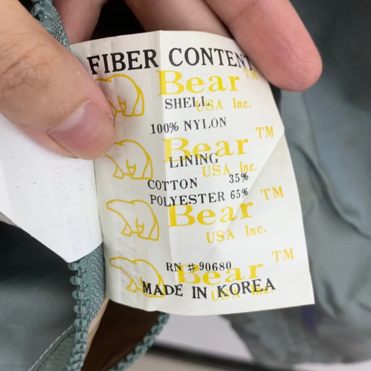 Vintage Vintage BEAR USA Fiber Content Big Logo Outdoor Size US L / EU 52-54 / 3 - 8 Thumbnail