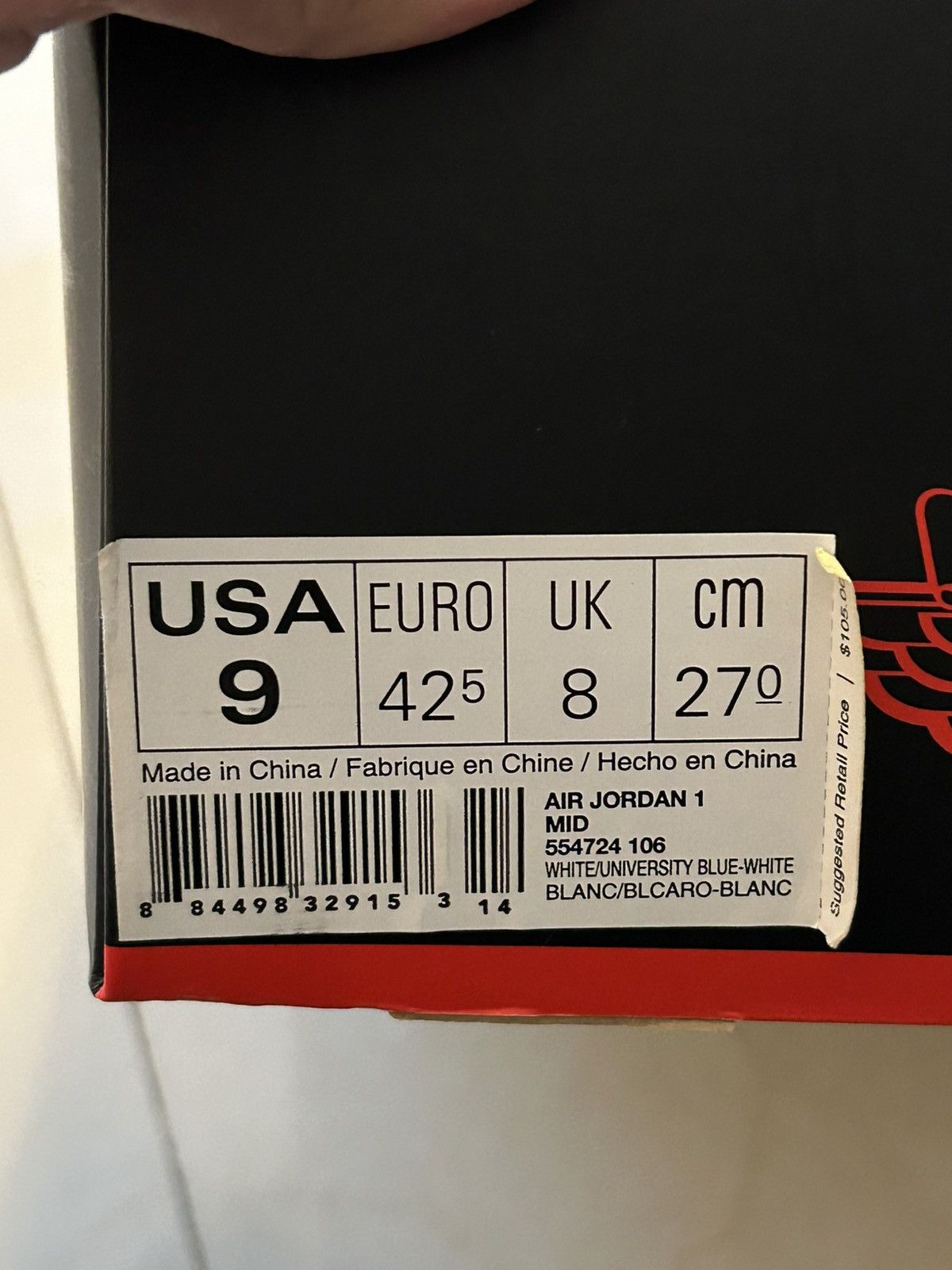Jordan Brand 2013 Jordan 1 unc Size US 9 / EU 42 - 7 Thumbnail