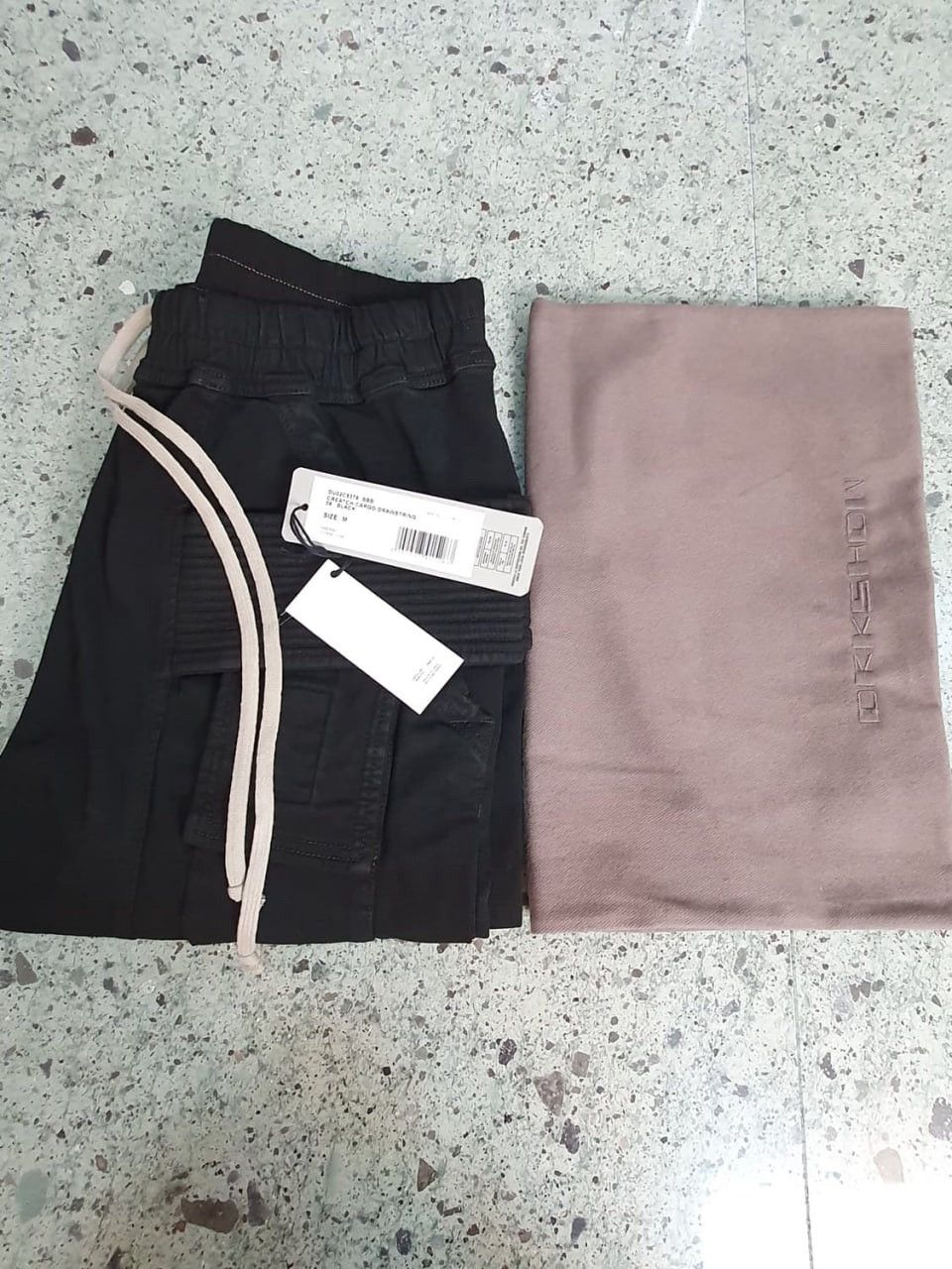 Rick Owens Rick Owens Waxed Creatch Cargo Drawstring Pants Size US 32 / EU 48 - 4 Thumbnail