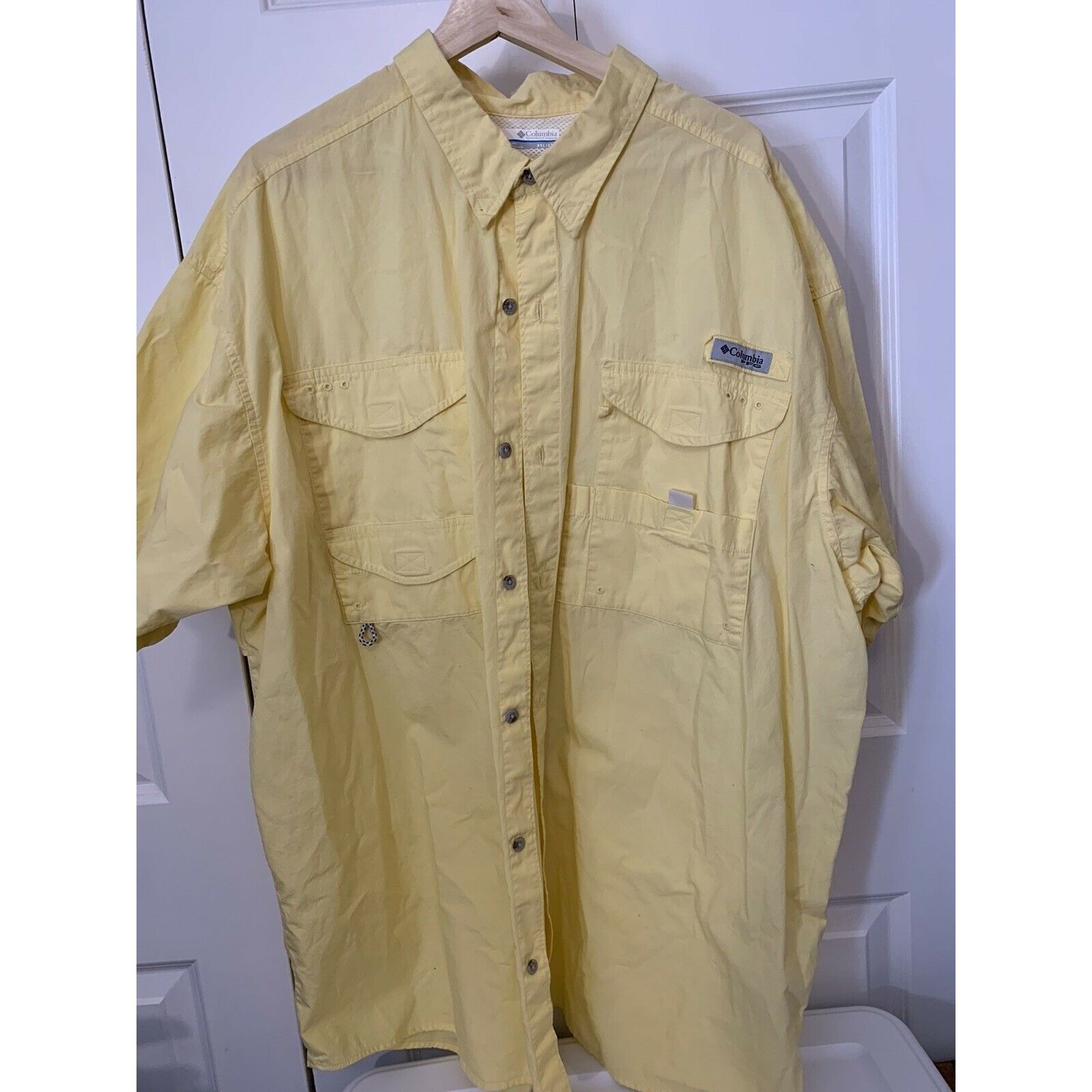 Columbia Columbia PFG Men Short Sleeve Sz XXL Yellow Button Shirt Ven Size US XXL / EU 58 / 5 - 4 Thumbnail
