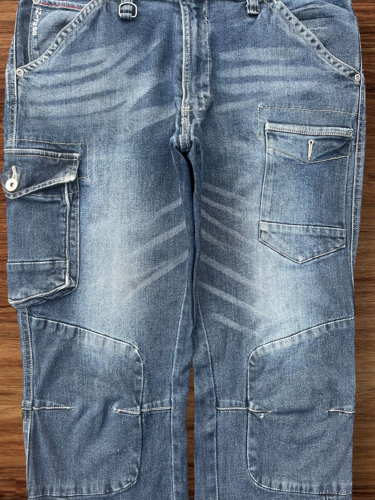 Japanese Brand Vintage Japanese Brand Multi Pocket Tactical Style Jeans Size US 33 - 6 Thumbnail