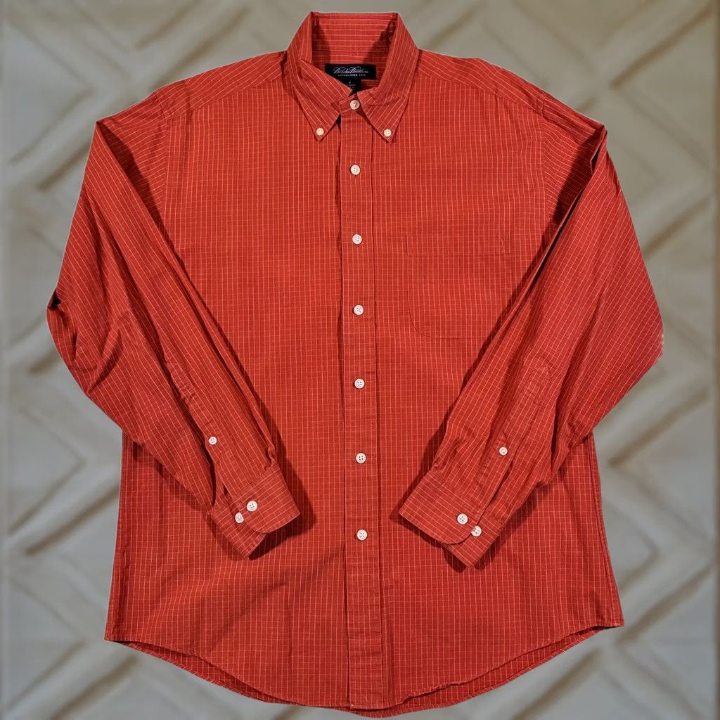 Brooks Brothers Brooks Brothers Shirt Mens M Red Plaid Button Down Long Sleeve Cotton Size US M / EU 48-50 / 2 - 1 Thumbnail
