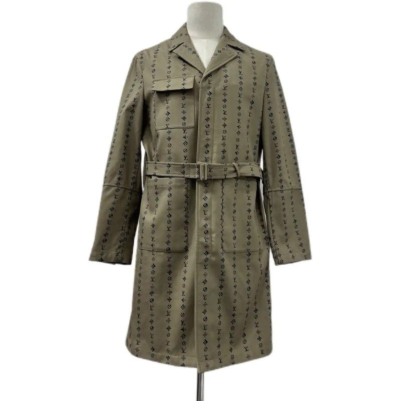 Louis Vuitton Louis Vuitton Khaki Cotton Men's Overcoat 0089 Size US M / EU 48-50 / 2 - 1 Thumbnail