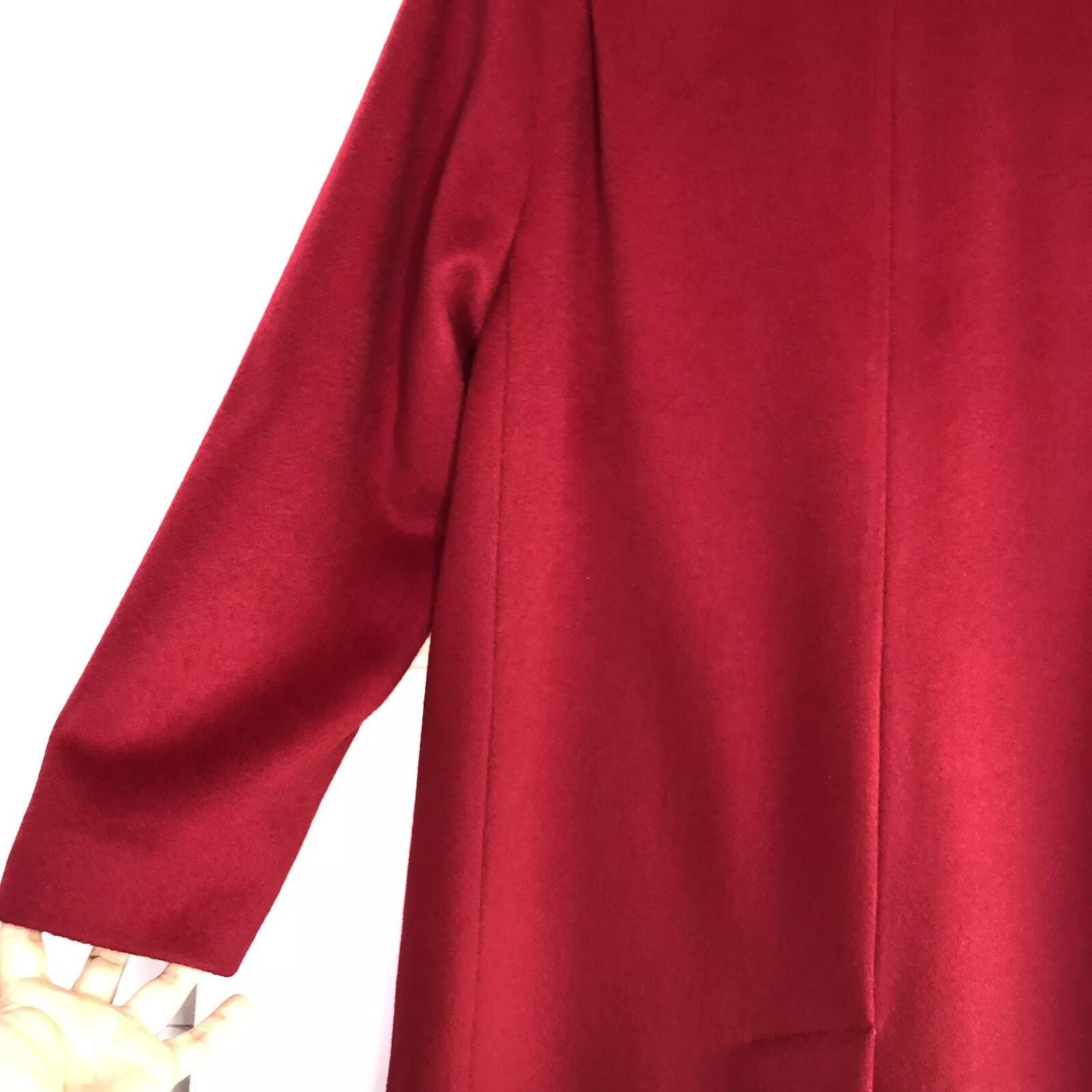 Other Vtg ALORNA Pure Wool Red Pea Coat Petite Double Breasted Size XS / US 0-2 / IT 36-38 - 10 Thumbnail