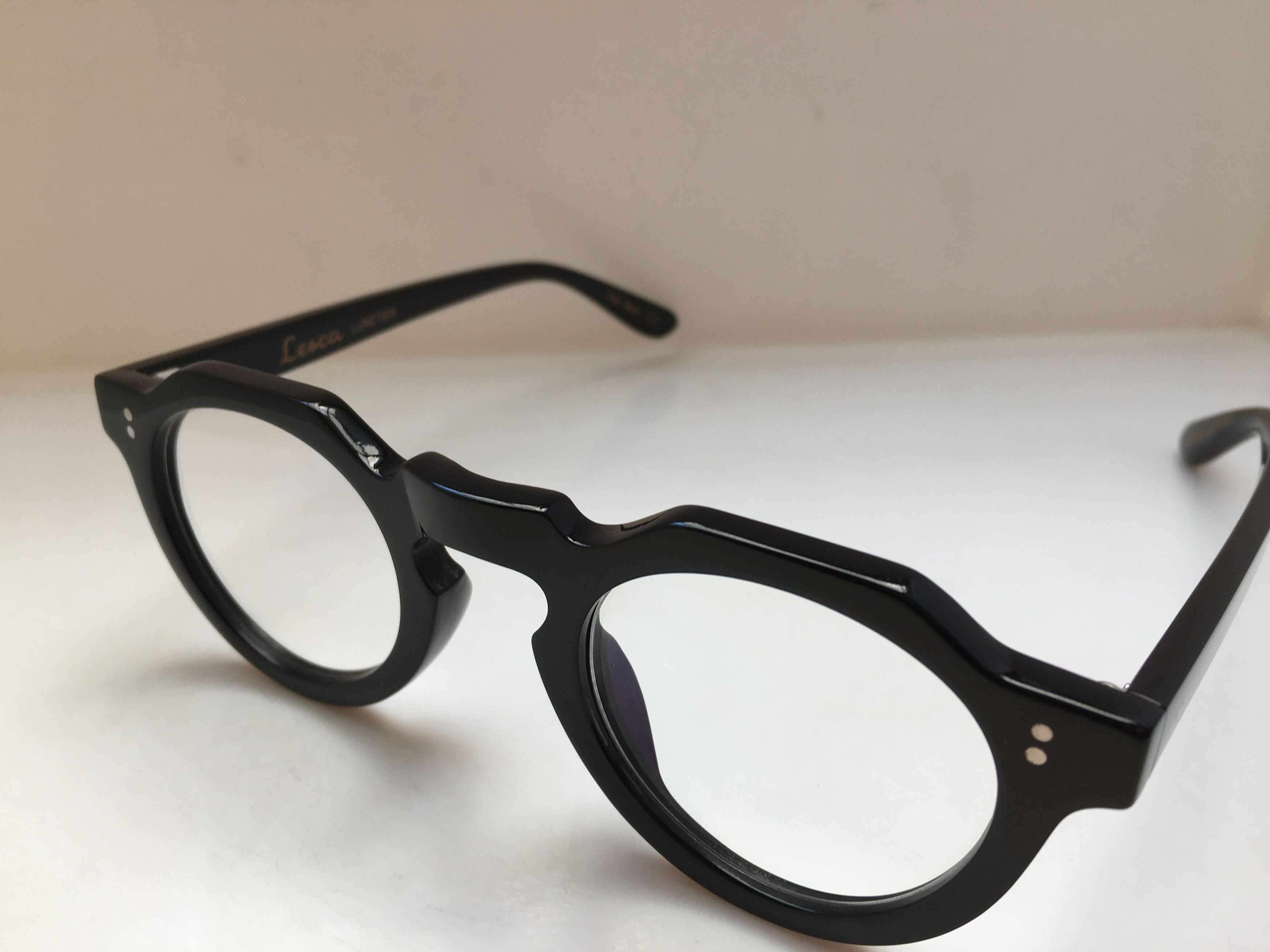 Lesca Lunetier Lesca Lunetier Genuine Horn PICA Architect Eyeglasses Size ONE SIZE - 3 Thumbnail