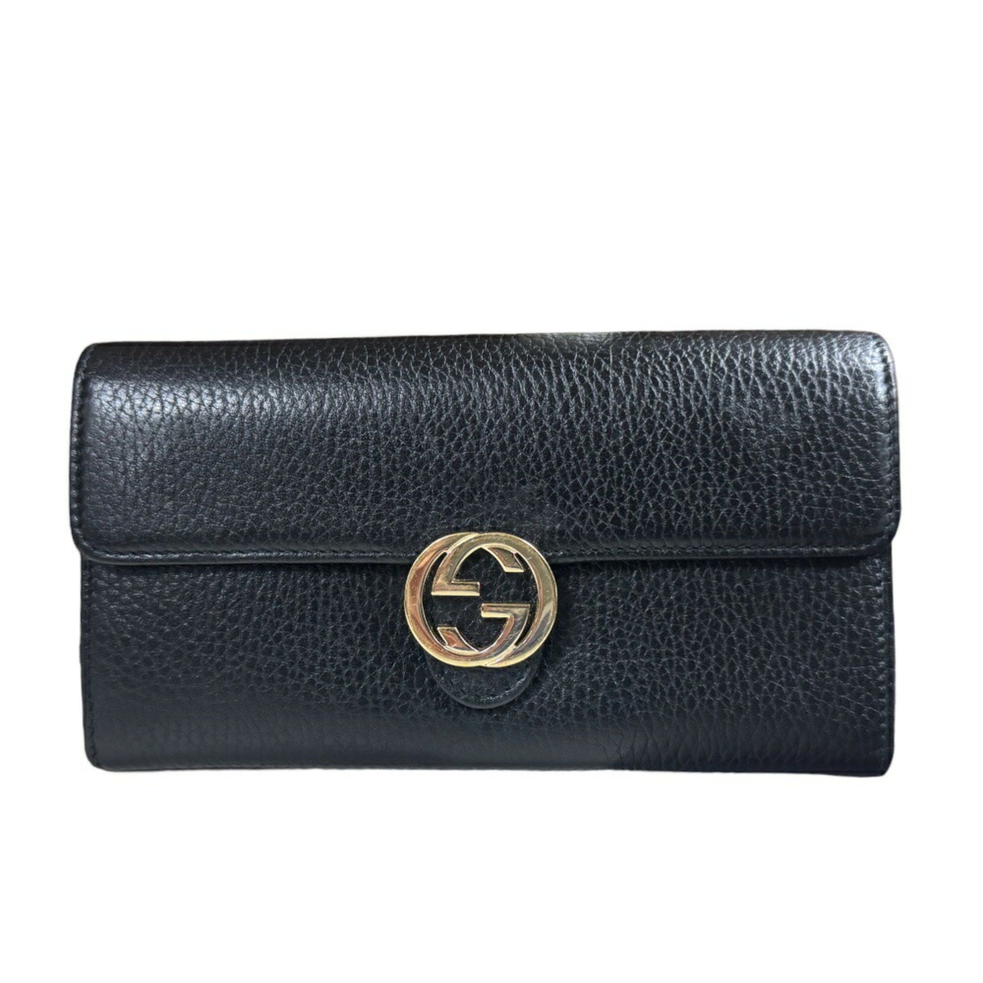 Gucci Gucci Interlocking G Long Wallet Leather 615524 Men's GUCCI Outlet Size ONE SIZE - 1 Thumbnail