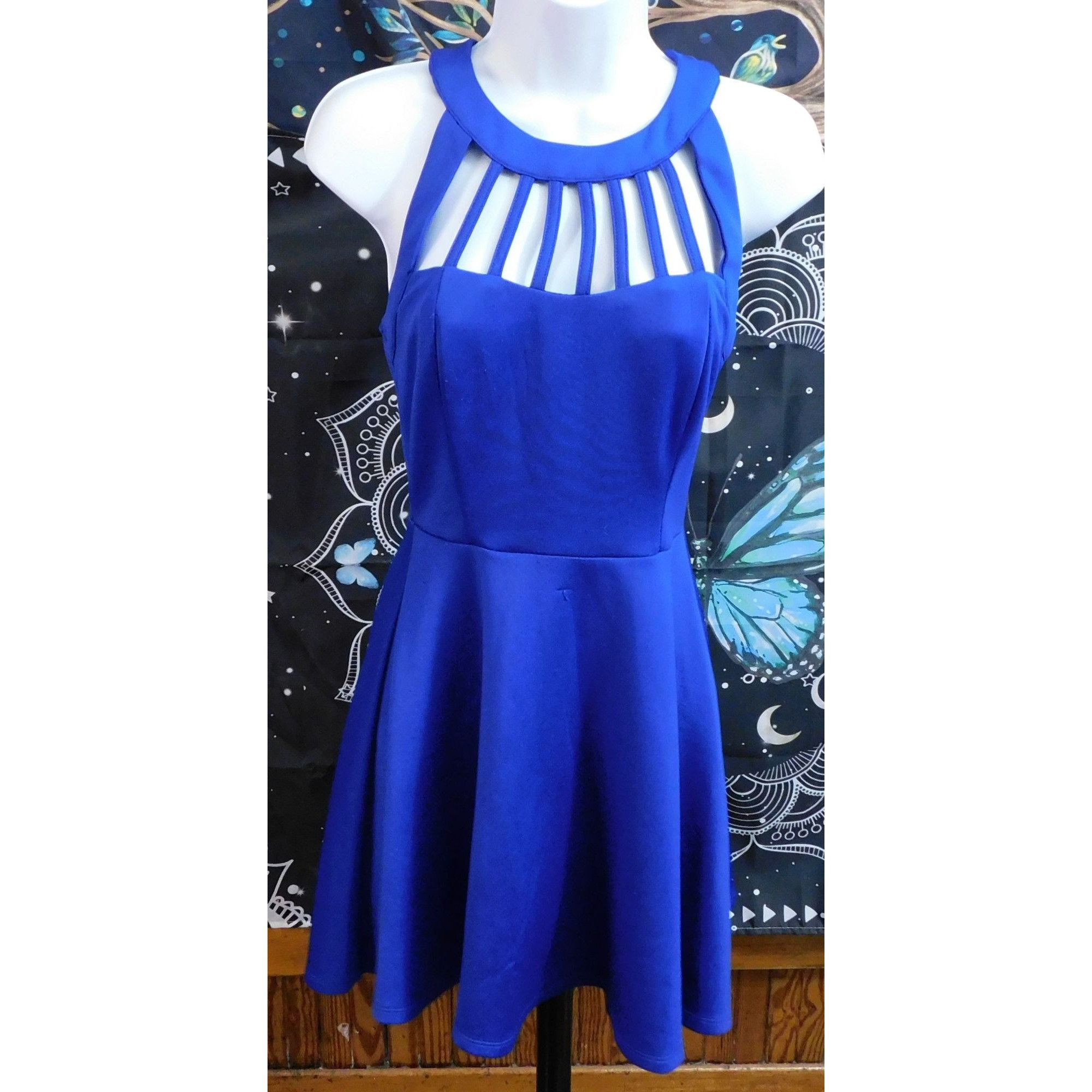 Other Trixxi Blue Cage Front Mini Dress Size 1 Size XS / US 0-2 / IT 36-38 - 1 Thumbnail