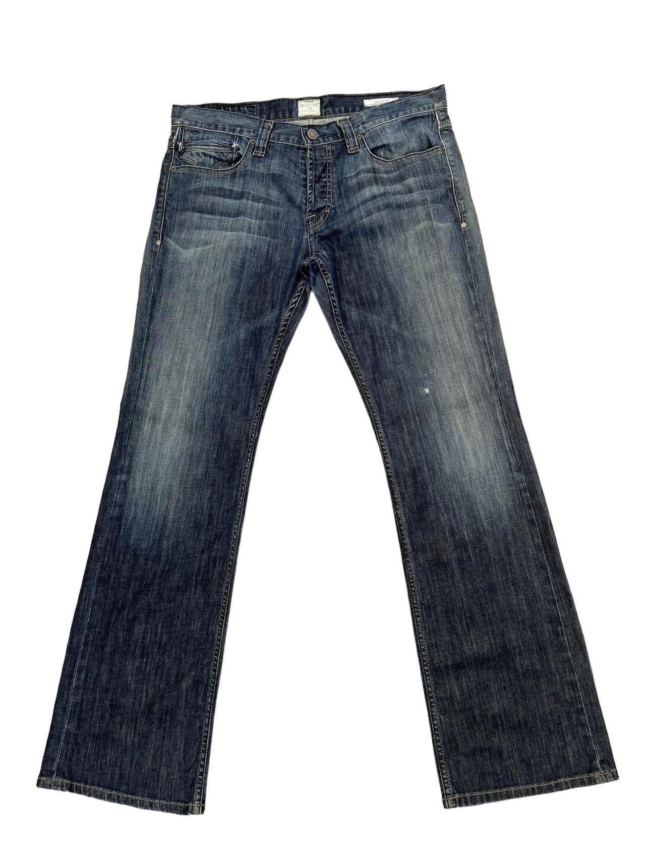 Jimmy Taverniti Vintage Taverniti So Jeans James 19 Fade Blue Denim Flare Size US 36 / EU 52 - 1 Thumbnail