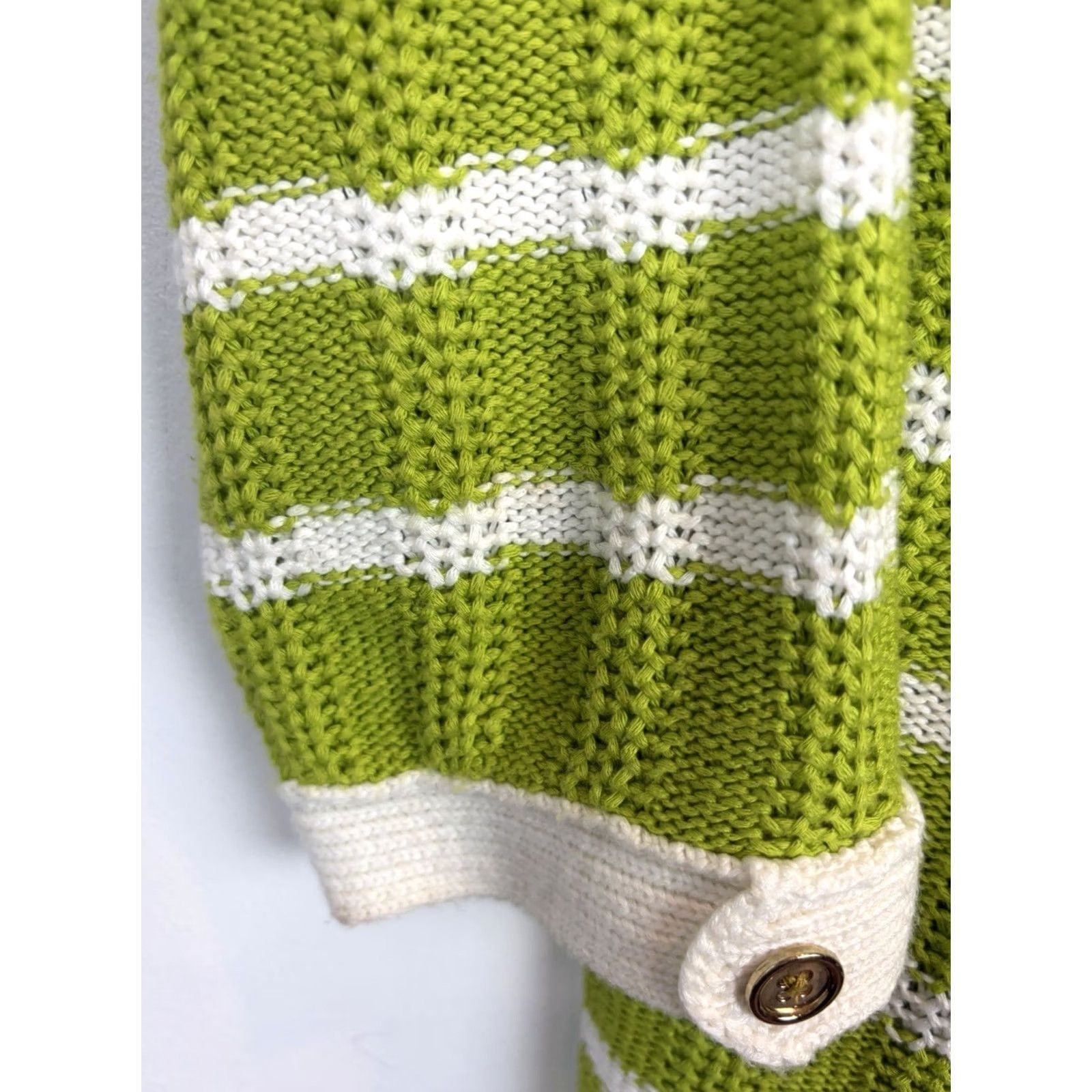 Jones New York Jones New York Sweater Womens 3X Green Signature Stripe Knit Pullover Roll Neck Size XXL / US 16-18 / IT 52-54 - 6 Thumbnail