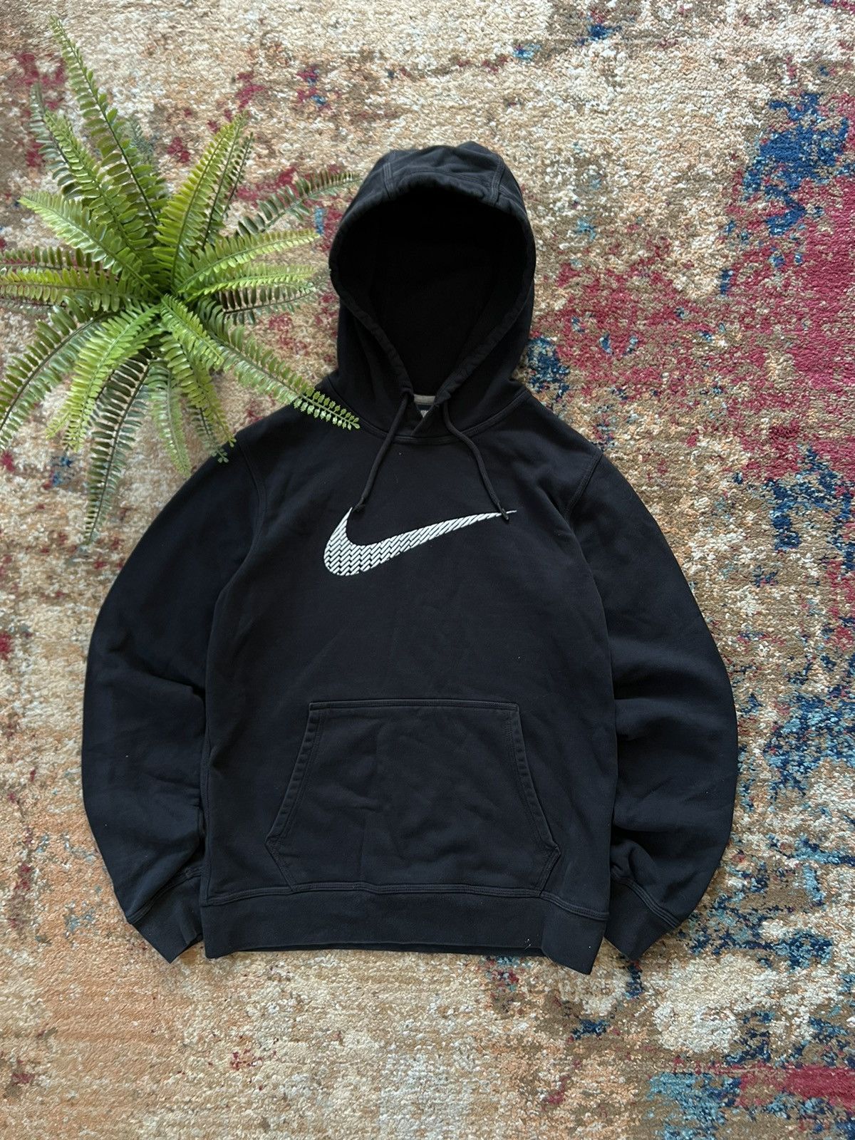 🎴90’s NIKE BIG SWOOSH CENTR LOGO Y2K HOODIE