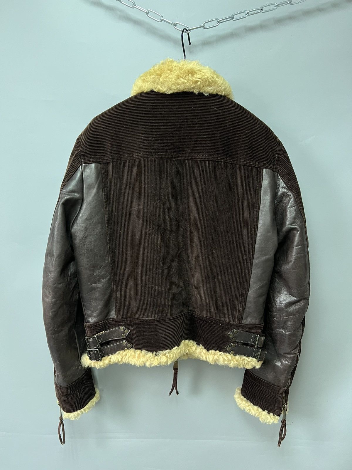 Dsquared2 Dsquared Hybrid Leather Shearling Jacket AW04 Vintage RARE Size US L / EU 52-54 / 3 - 18 Thumbnail