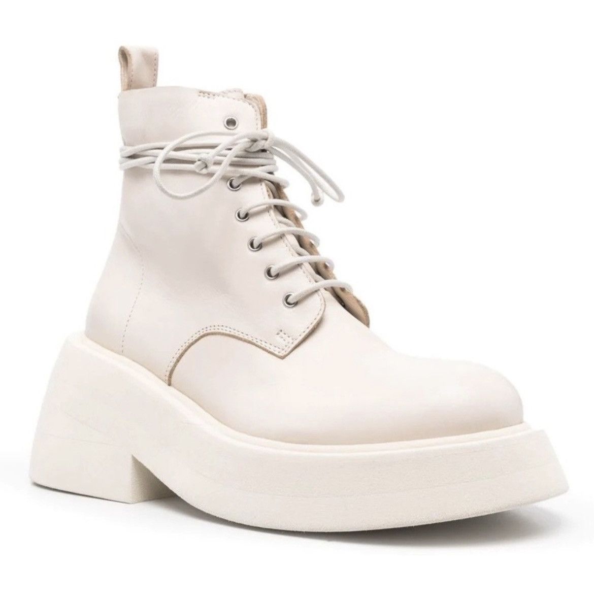 Marsell Marsèll Microne Chunky Ivory White Platform Boots Size US 5 / IT 35 - 8 Thumbnail