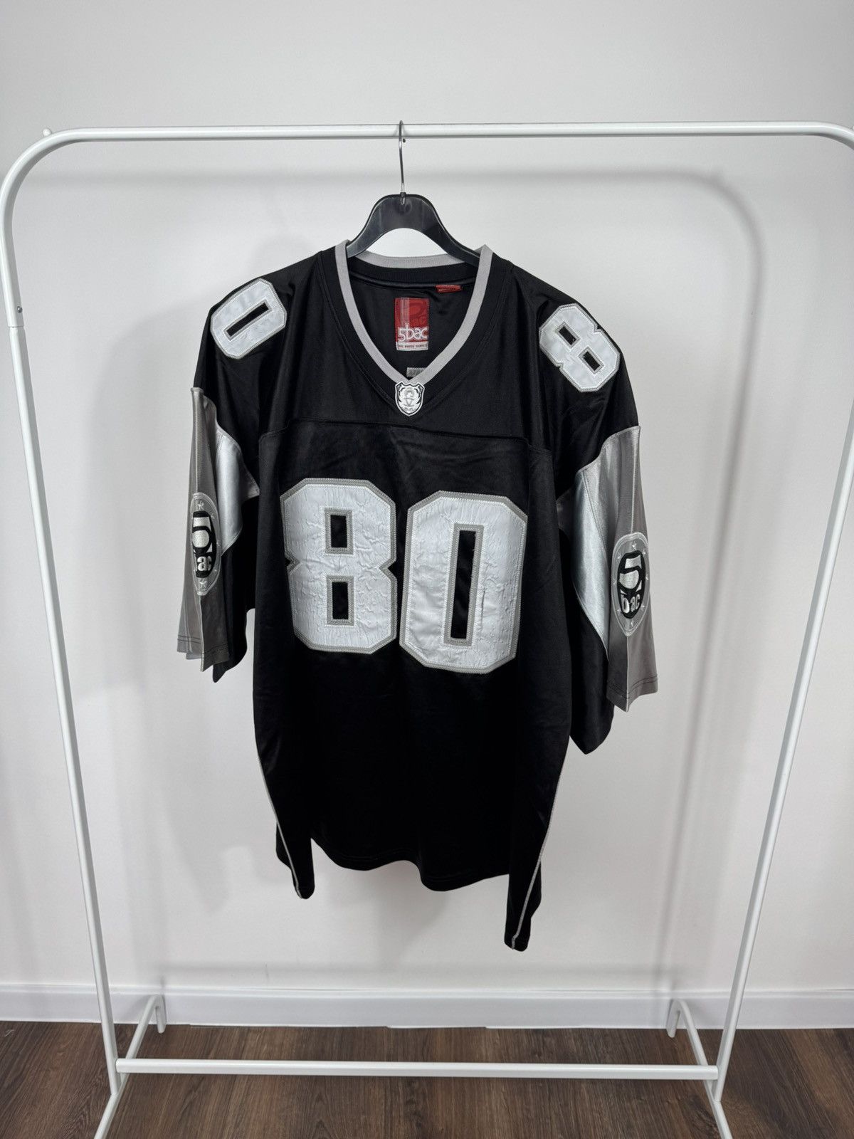 NFL Vintage Oakland Raiders Jersey 80 Black Silver NFL Style 2XL Size US XXL / EU 58 / 5 - 1 Thumbnail