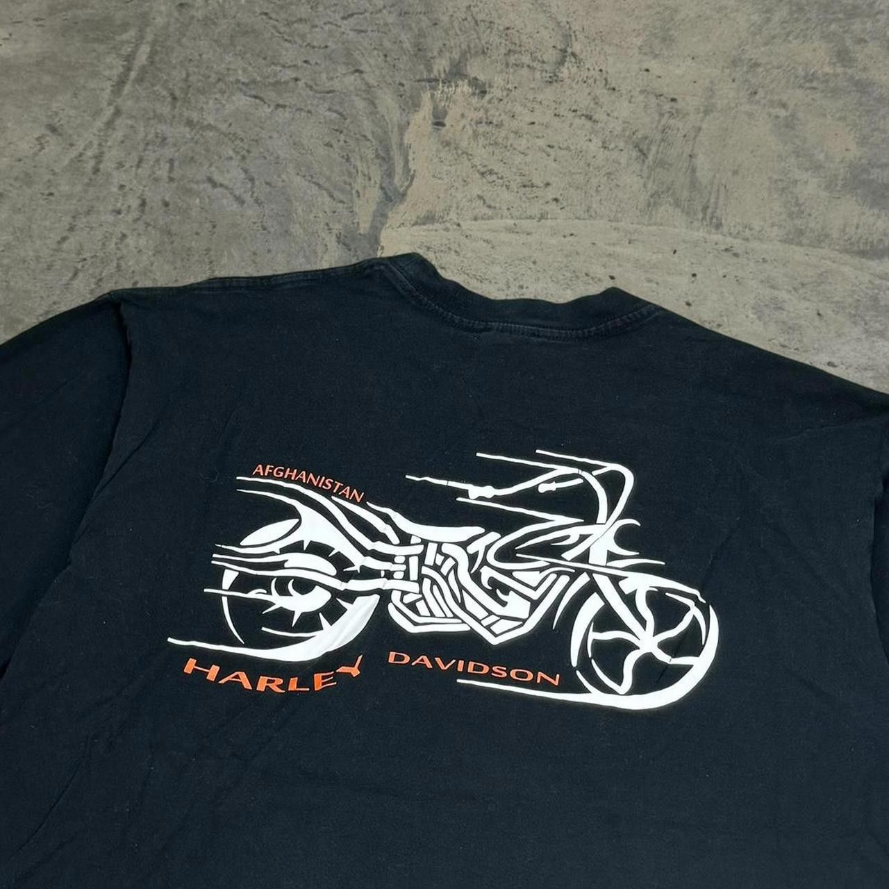 Harley Davidson × Vintage Vintage Y2K Harley Davidson Afghanistan T-Shirt Size US L / EU 52-54 / 3 - 5 Thumbnail