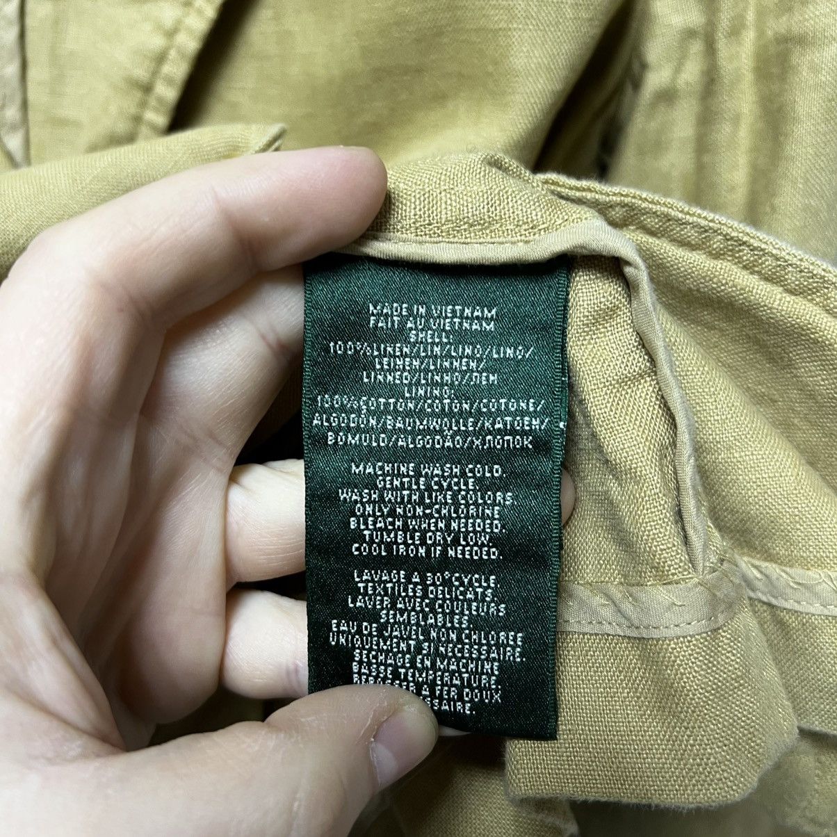 Ralph Lauren Lauren Ralph Lauren 100% Linen Two Button Tan Blazer Jacket Size XS / US 0-2 / IT 36-38 - 14 Thumbnail