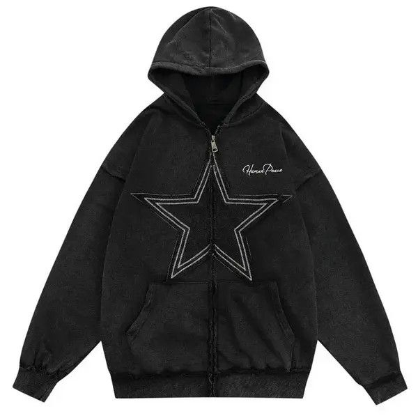 Other Embroidered Star Patch Jacket Hoodie Size US XL / EU 56 / 4 - 1 Thumbnail