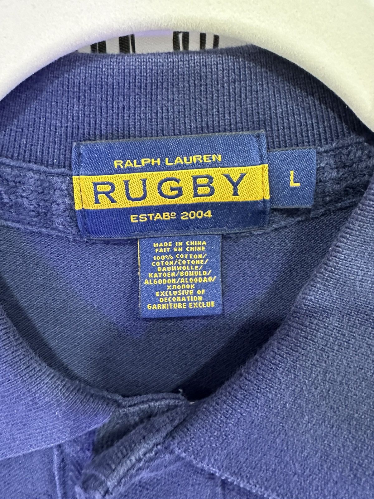 Rugby Ralph Lauren Rugby Ralph Lauren Big Kicker Chevron Pattern Polo Navy L Size US L / EU 52-54 / 3 - 4 Thumbnail