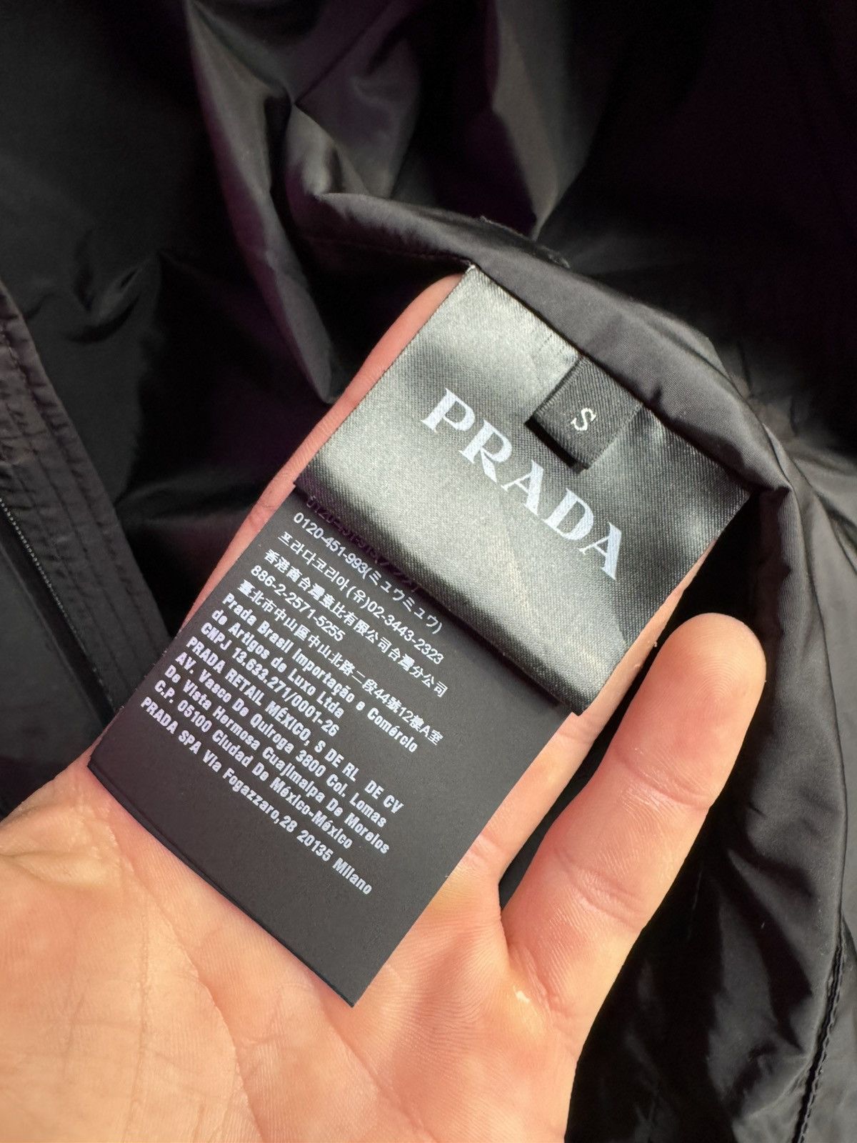 Prada Prada black Nylon windbreaker Size US S / EU 44-46 / 1 - 6 Thumbnail