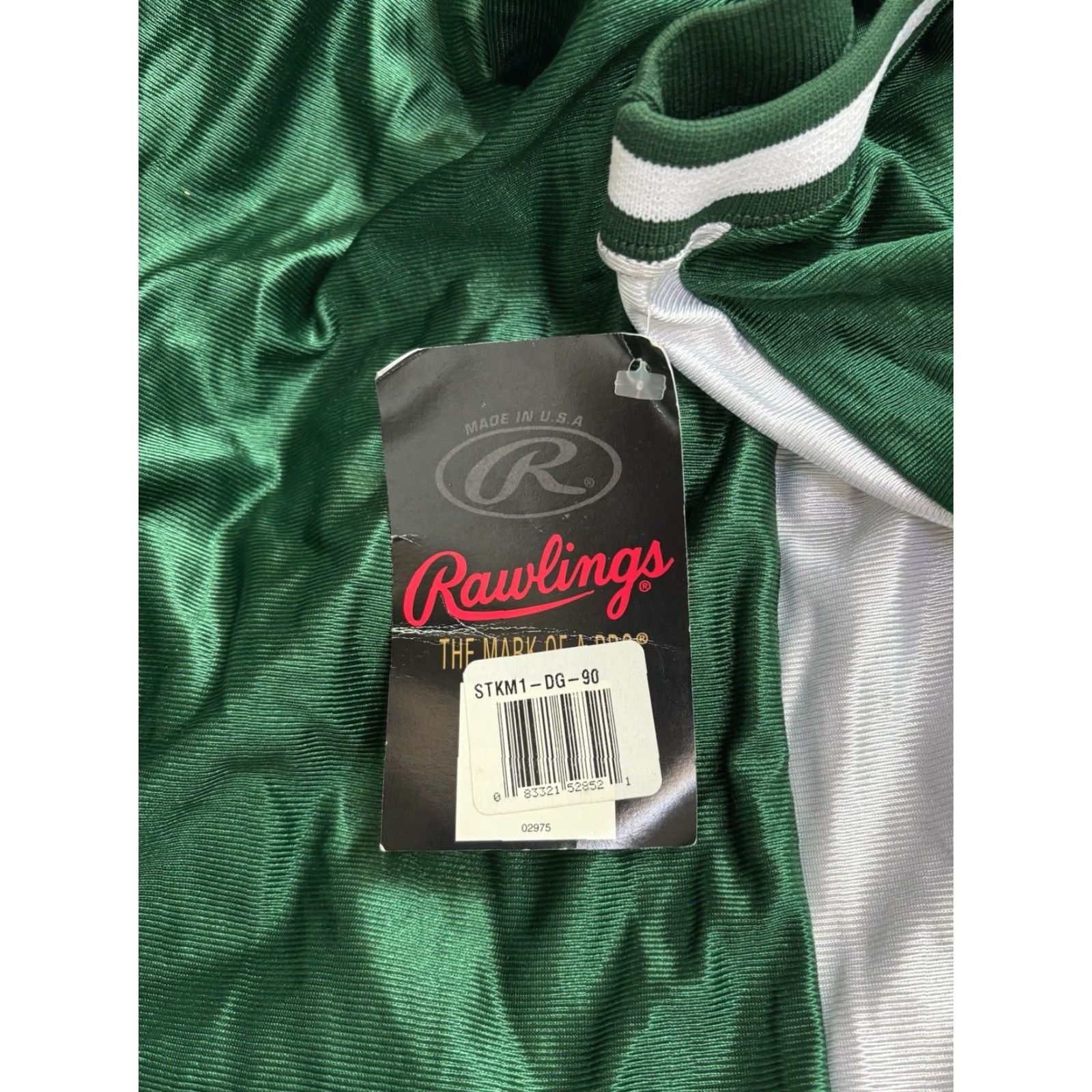 Vintage VINTAGE Rawlings Jersey Shirt Mens 90s Tank NOS NWT Green 34" Long 22" Across Made in USA Basketball Daisy? Size US L / EU 52-54 / 3 - 3 Thumbnail